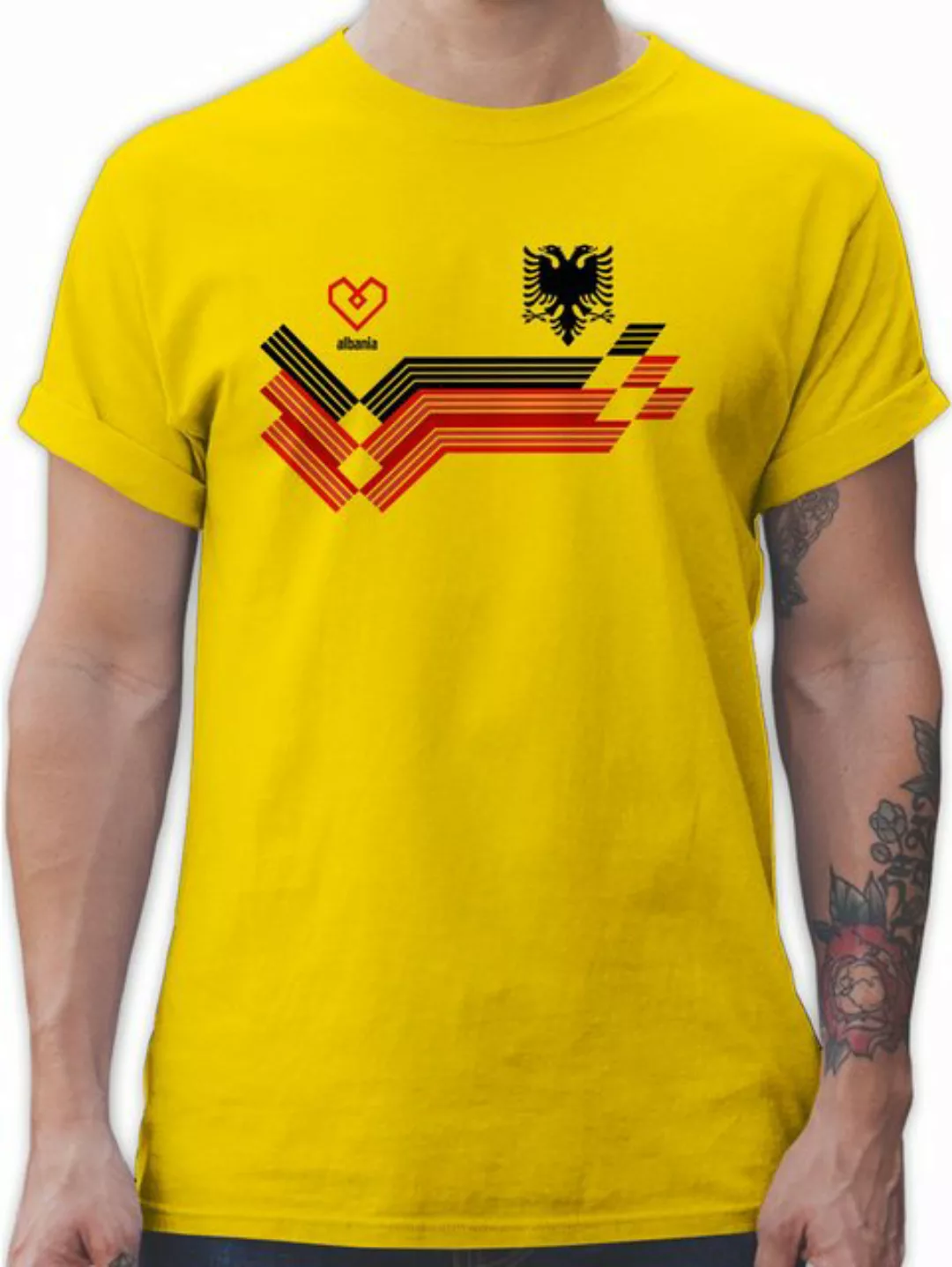 Shirtracer T-Shirt Albania Fanartikel EM, Albanien Wappen 2024 Fussball EM günstig online kaufen