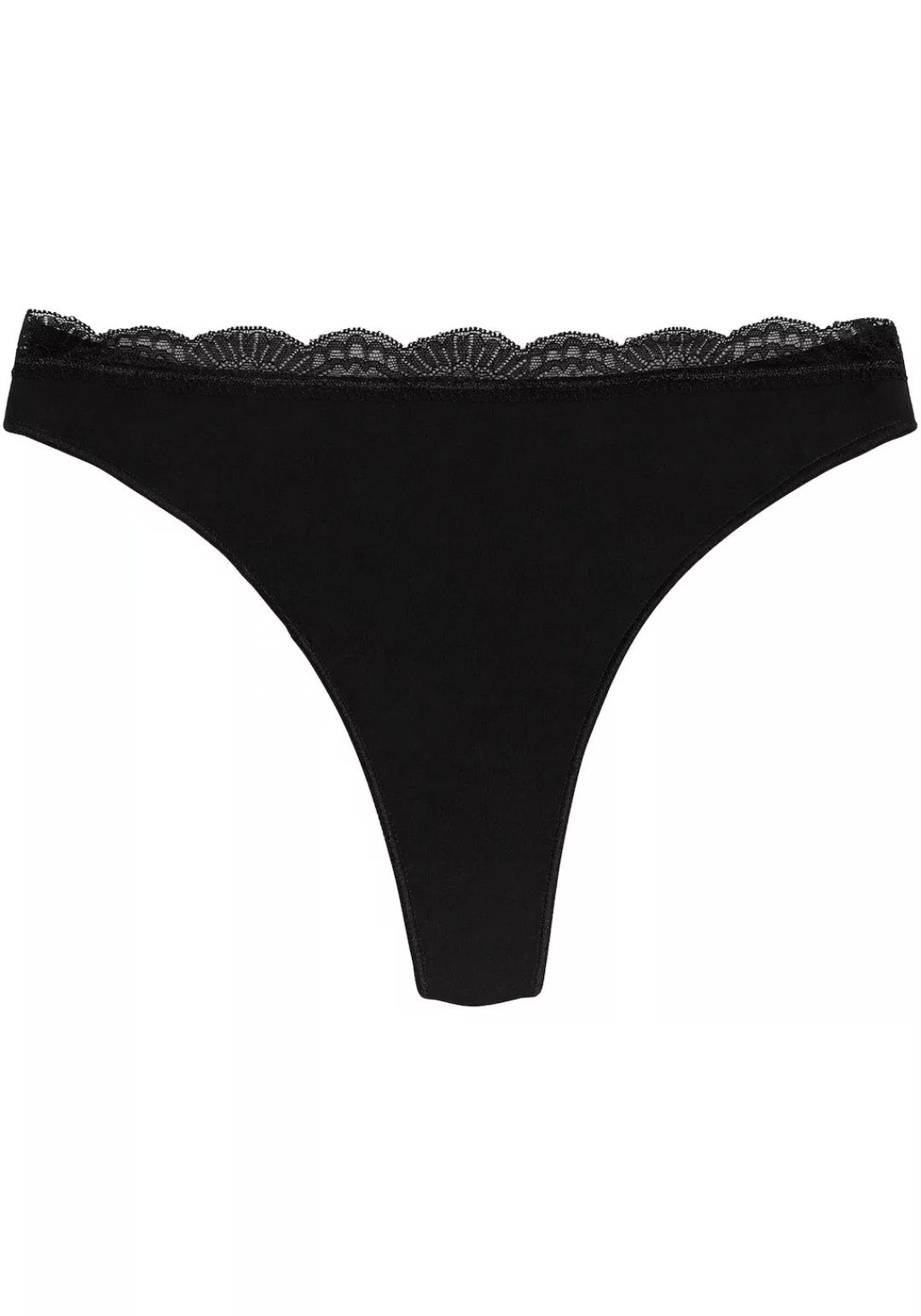 YSABEL MORA Tanga "BASIC COLLECTION COTTON WITH LACE", (3er Pack), nicht nu günstig online kaufen