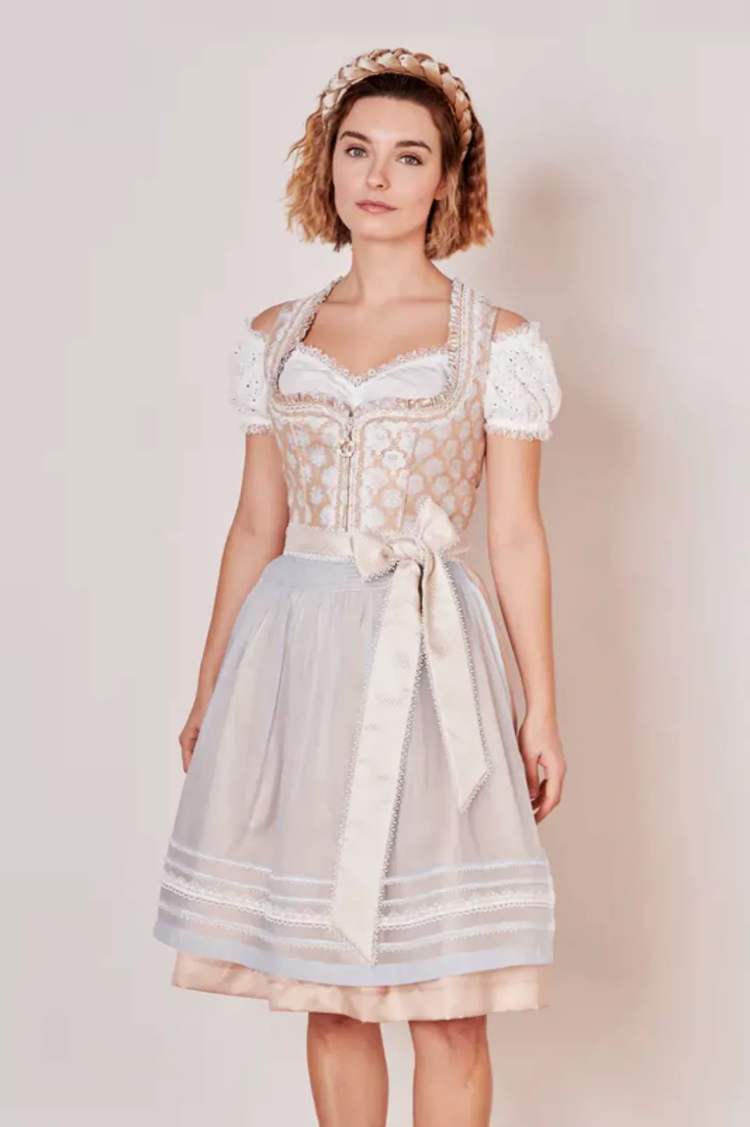 Krüger Madl Dirndl Krüger MADL Dirndl 'Seraphina' 415267, Natur Hell günstig online kaufen