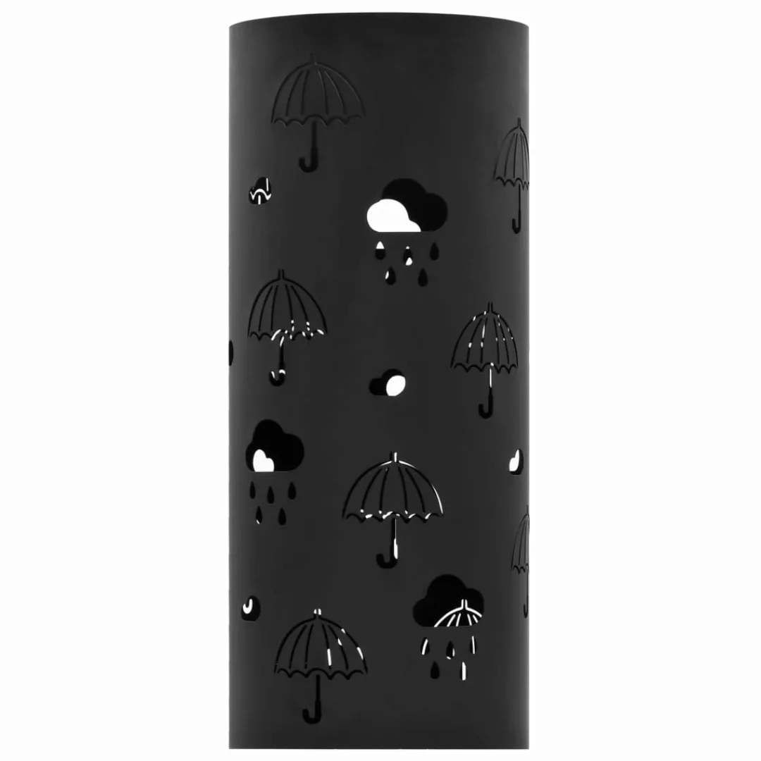 Regenschirmständer Regenschirm-motiv Stahl Schwarz günstig online kaufen