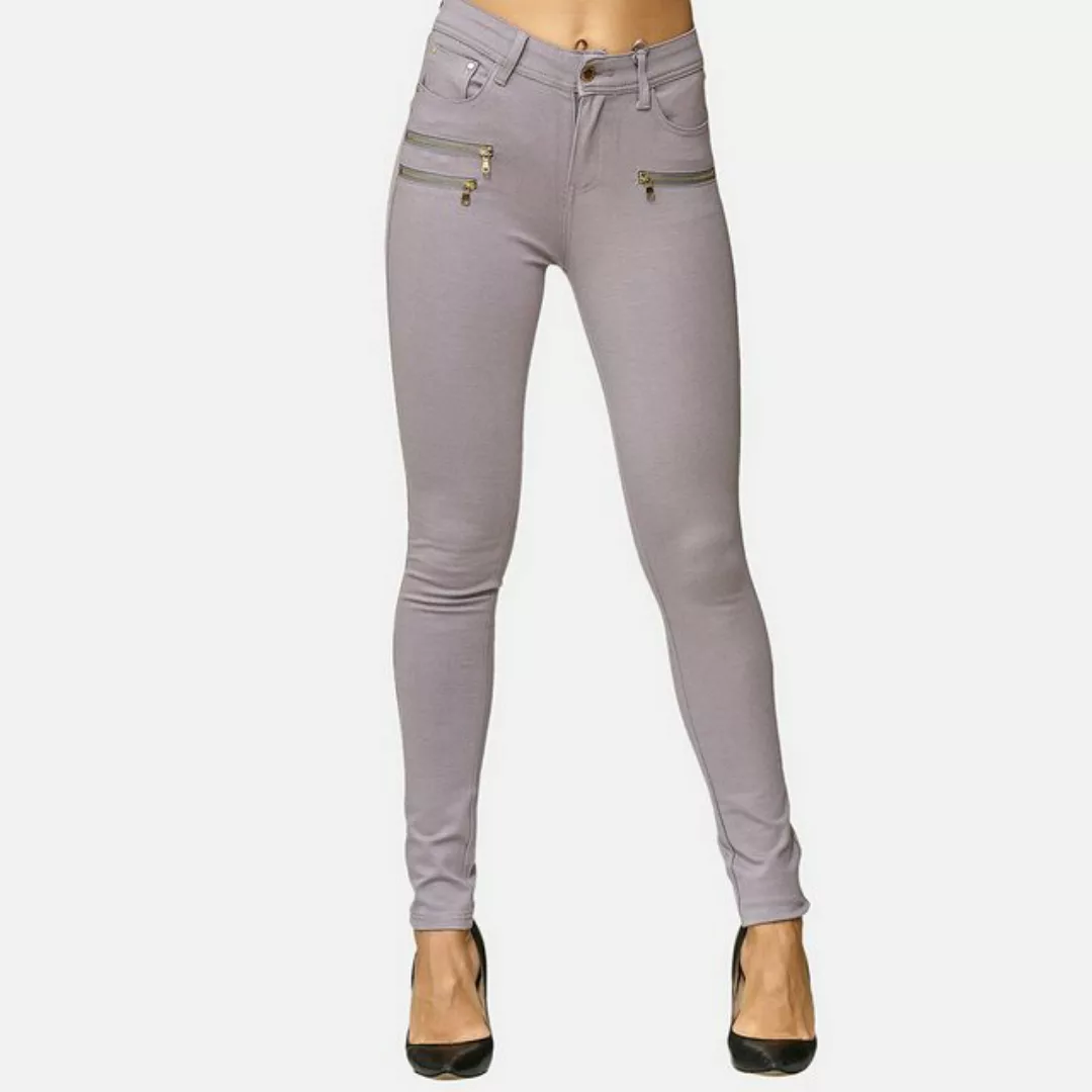 Elara Jeggings Elara Damen Stretch Hose Skinny Fit Jegging (1-tlg) günstig online kaufen