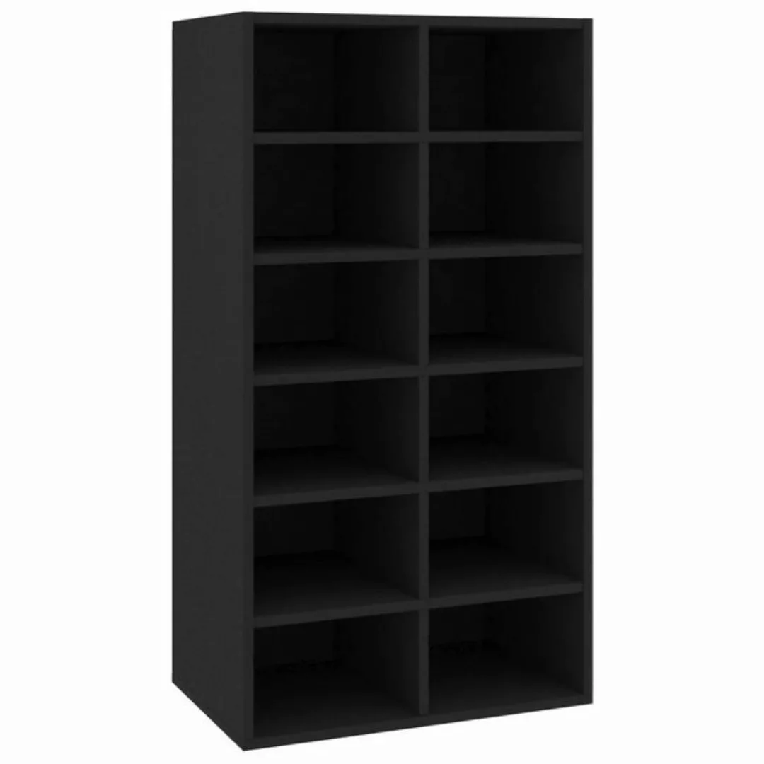 furnicato Schuhschrank Schuhregal Schwarz 54x34x100,5 cm Holzwerkstoff günstig online kaufen