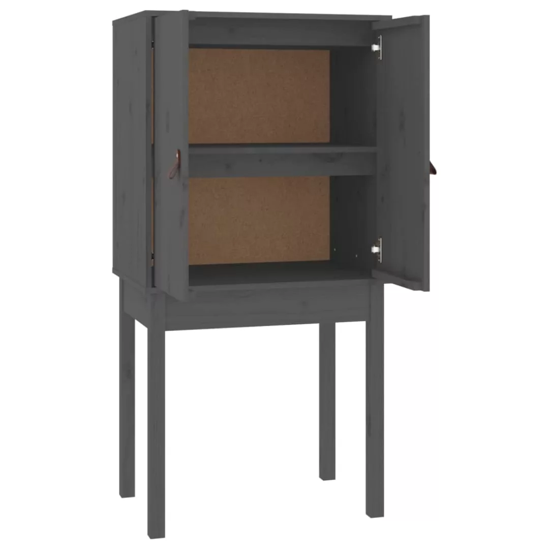 Vidaxl Highboard Grau 60x40x120 Cm Massivholz Kiefer günstig online kaufen