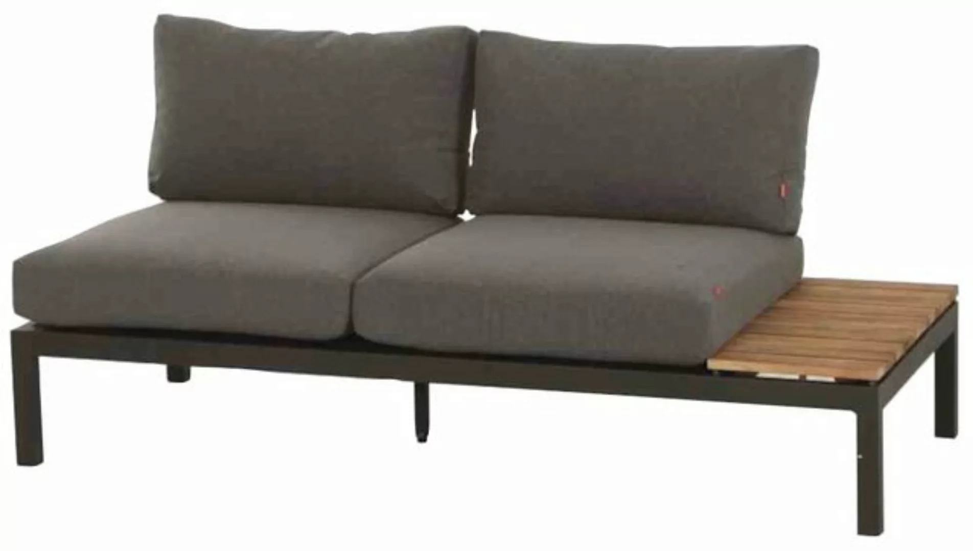 Siena Garden Loungesofa Alvida, Aluminium, Teakholz, inkl. Sitz- und Rücken günstig online kaufen