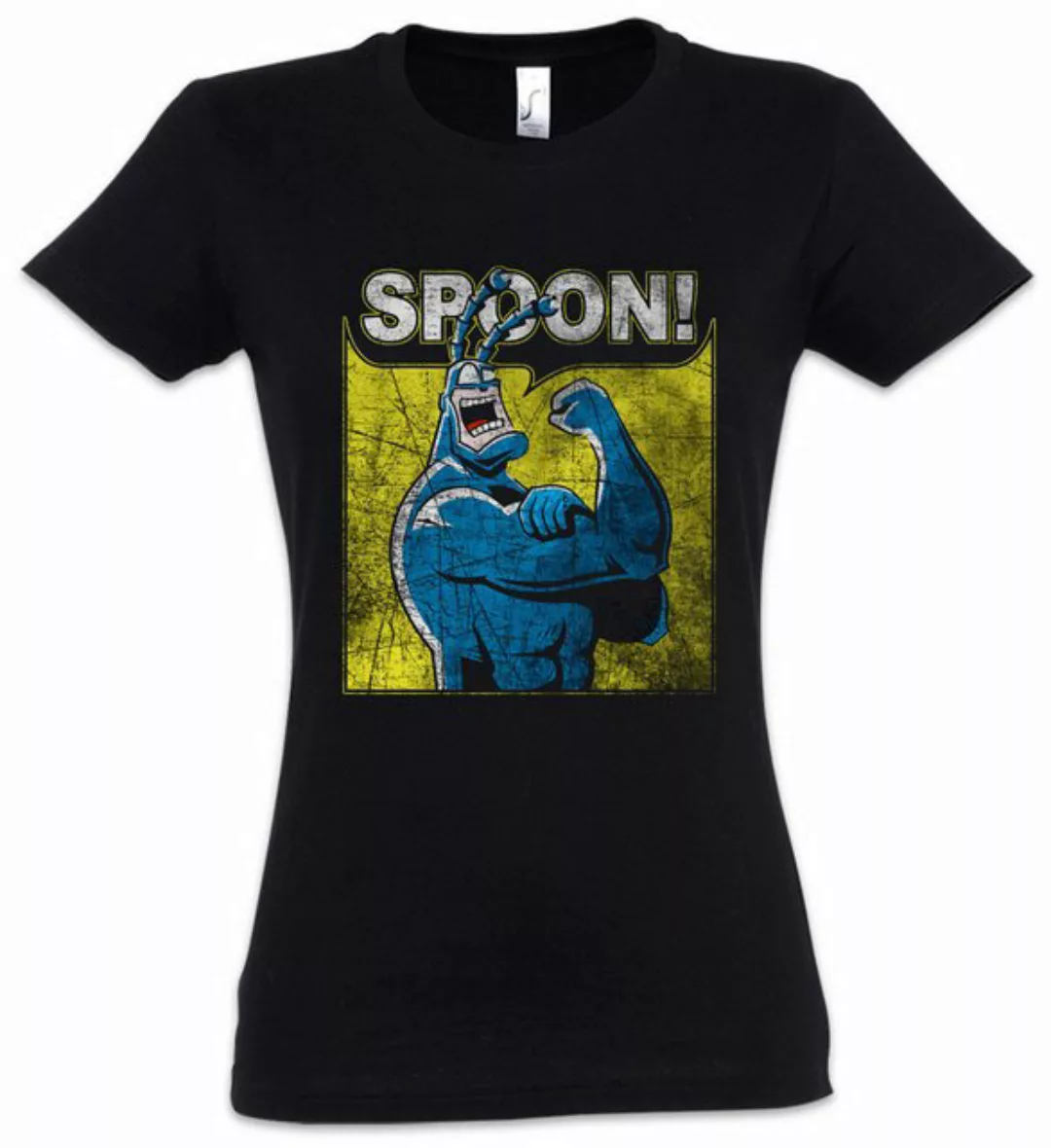 Urban Backwoods Print-Shirt Spoon! Damen T-Shirt Superhero Der The Arthur T günstig online kaufen