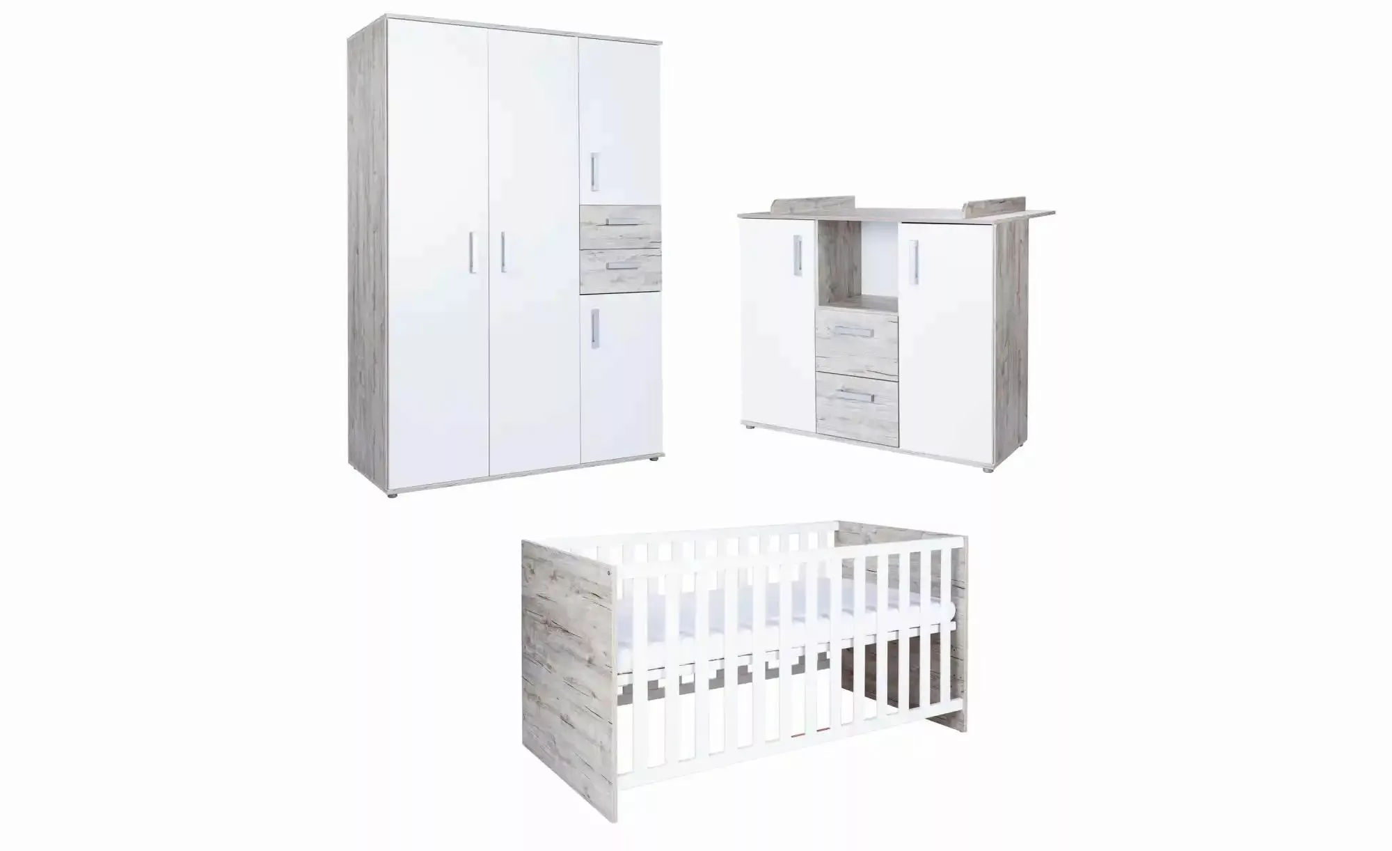 Babyzimmer 3er-Set  Bennet ¦ mehrfarbig ¦ Maße (cm): B: 387 H: 361 Baby > B günstig online kaufen