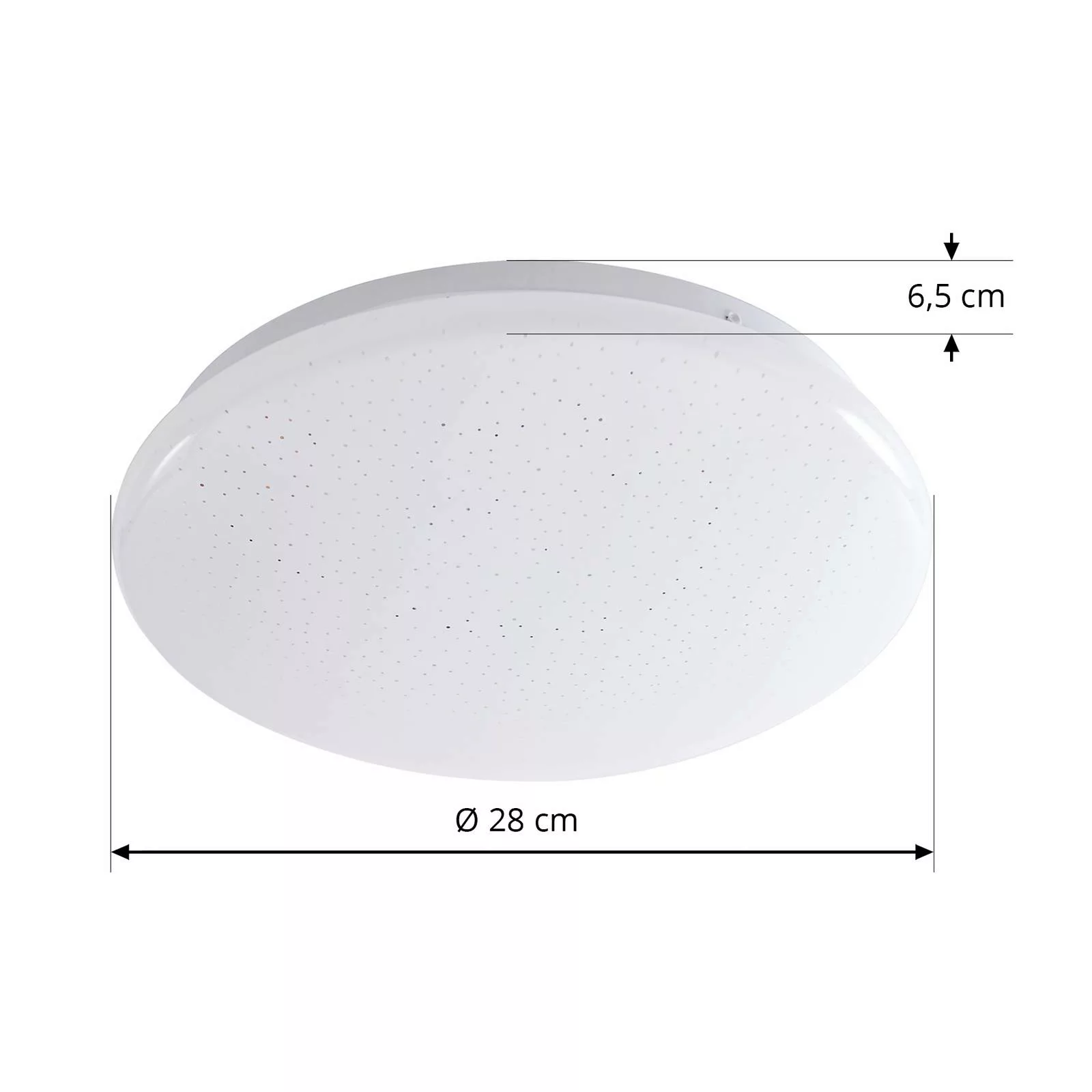 Lindby LED-Deckenleuchte Emeryn, 4.000 K, weiß, Ø 28 cm günstig online kaufen