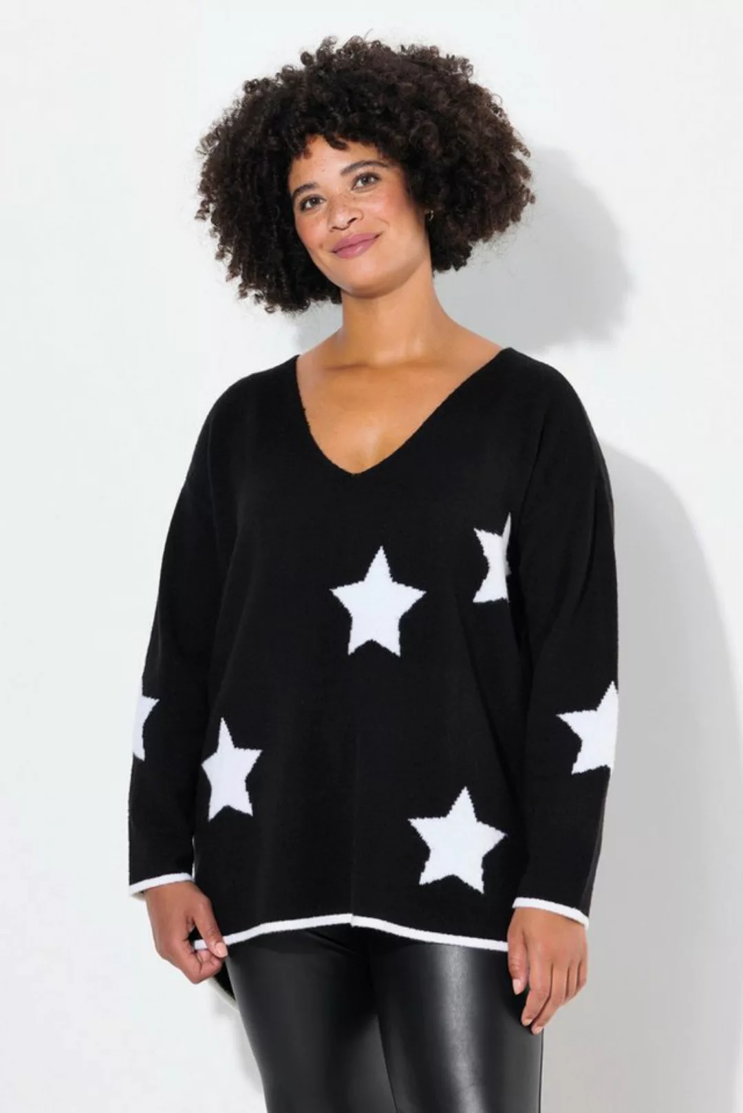 Angel of Style Strickpullover Pullover oversized Sterne Langarm günstig online kaufen