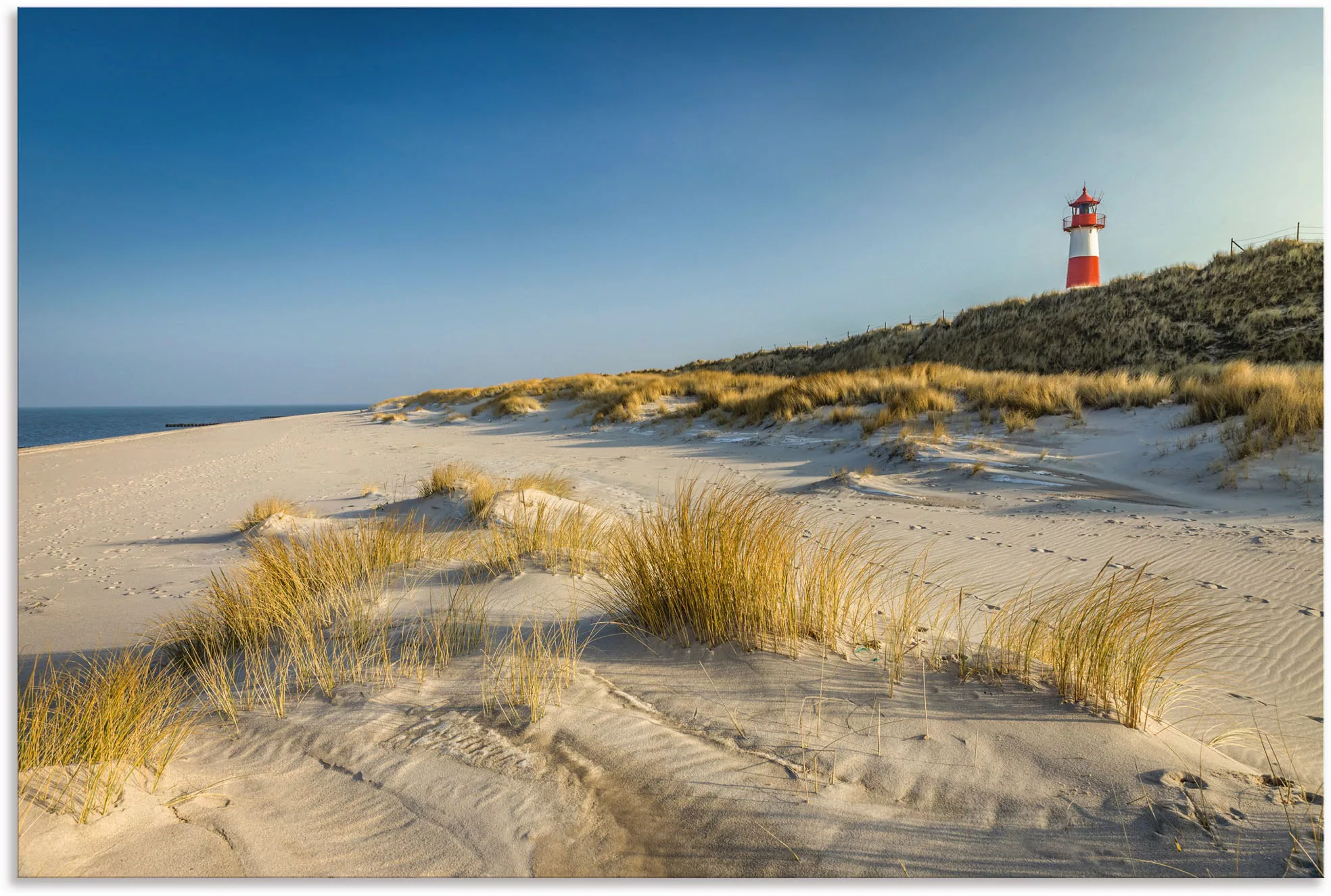 Artland Wandbild »Leuchtturm List-Ost Ellenbogen-Halbinsel«, Strandbilder, günstig online kaufen