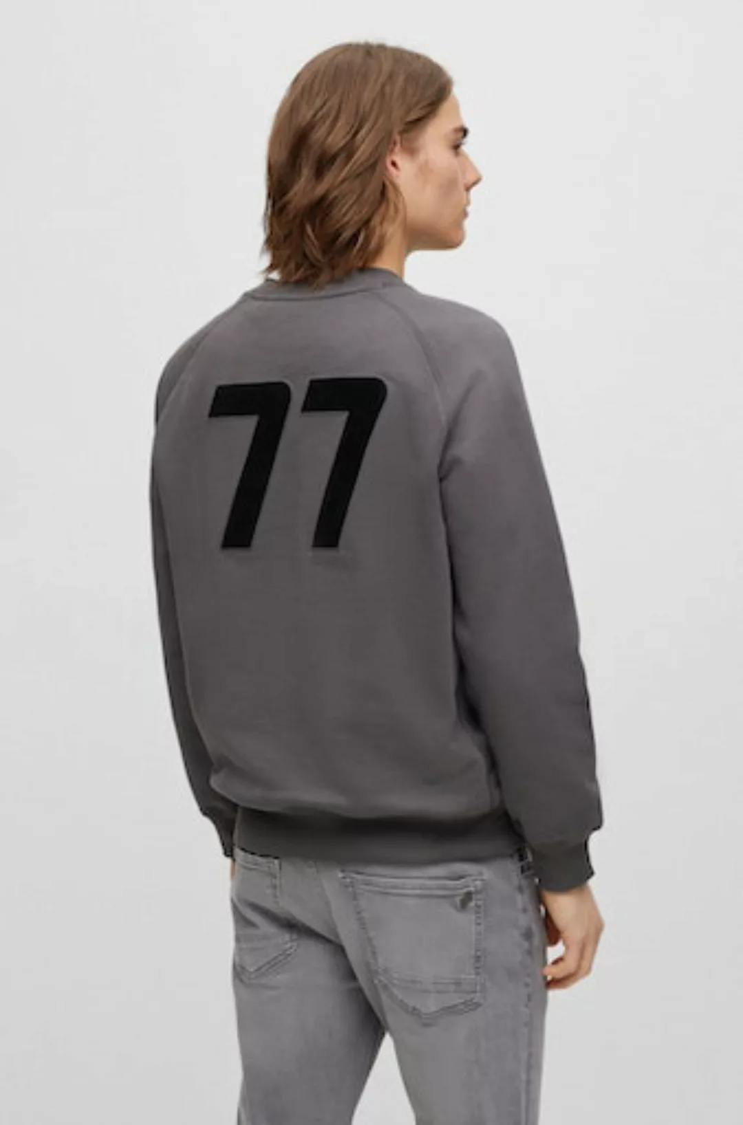 BOSS ORANGE Sweatshirt Wereflective mit Markenlabel günstig online kaufen