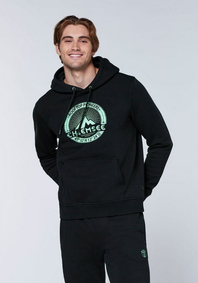 Chiemsee Kapuzensweatshirt Hoodie mit Label-Mountain-Motiv 1 günstig online kaufen