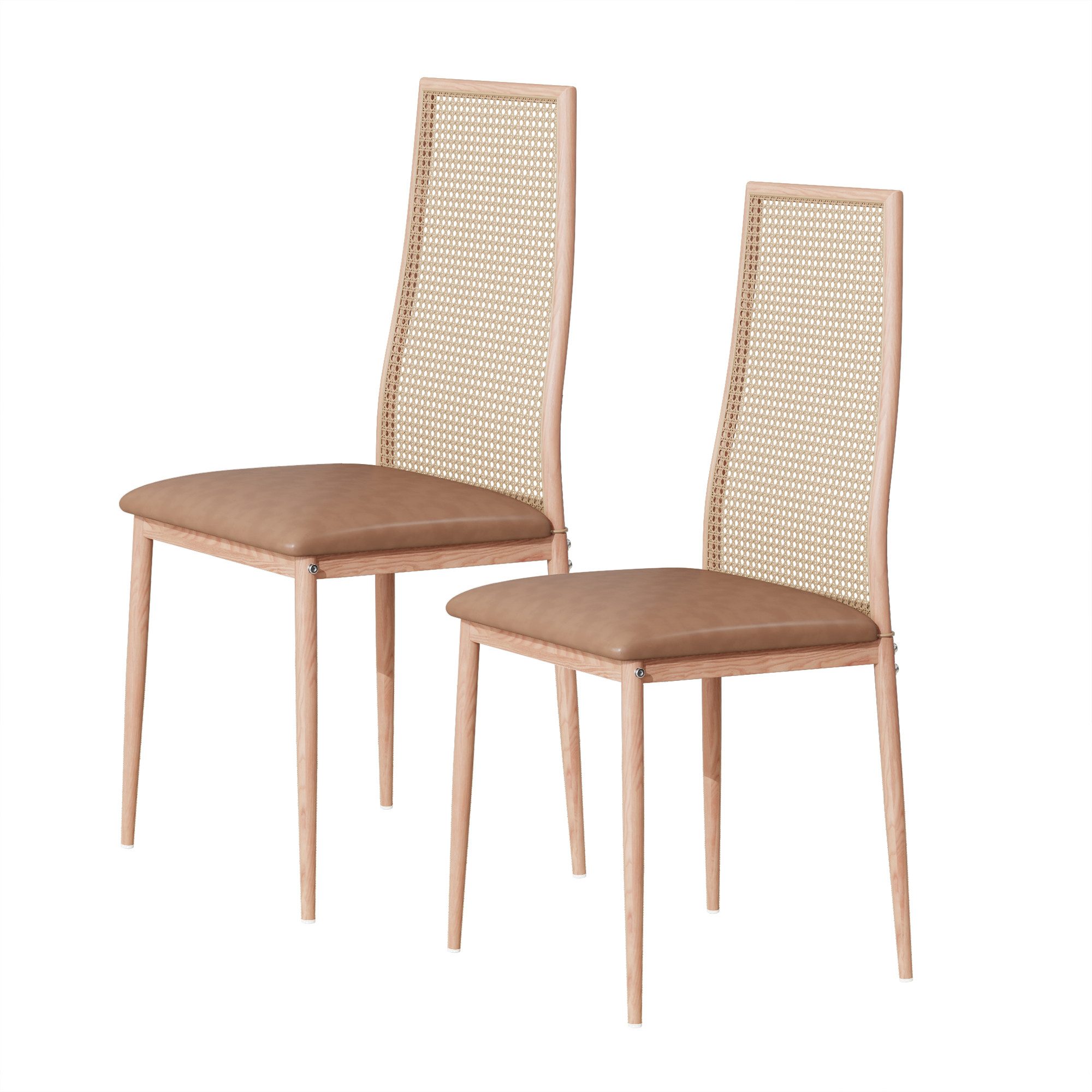 FUROKOY Esszimmerstuhl Rattansessel Wohnzimmerstühle Stuhl mit günstig online kaufen