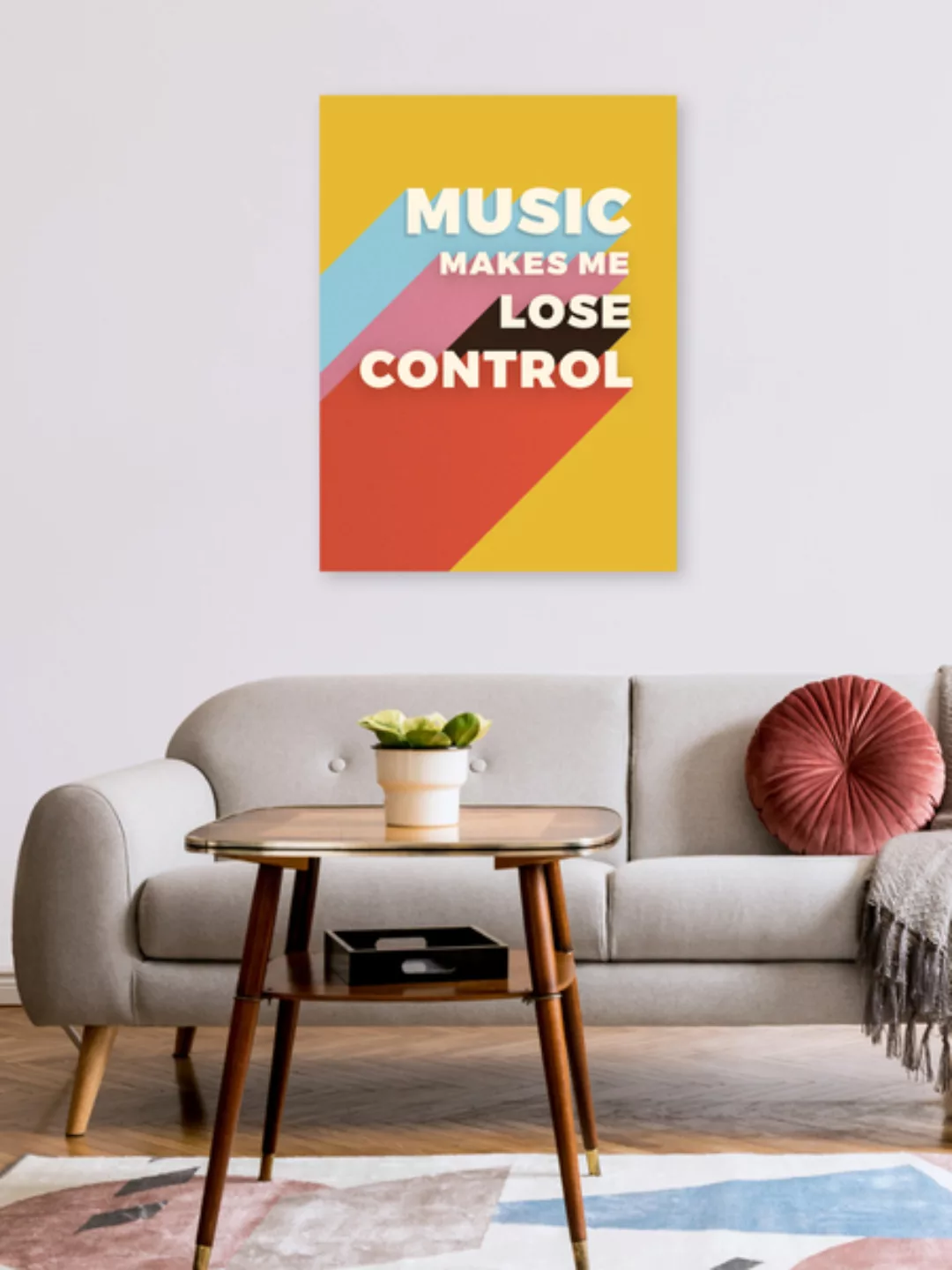 Poster / Leinwandbild - Music Makes Me Lose Control günstig online kaufen