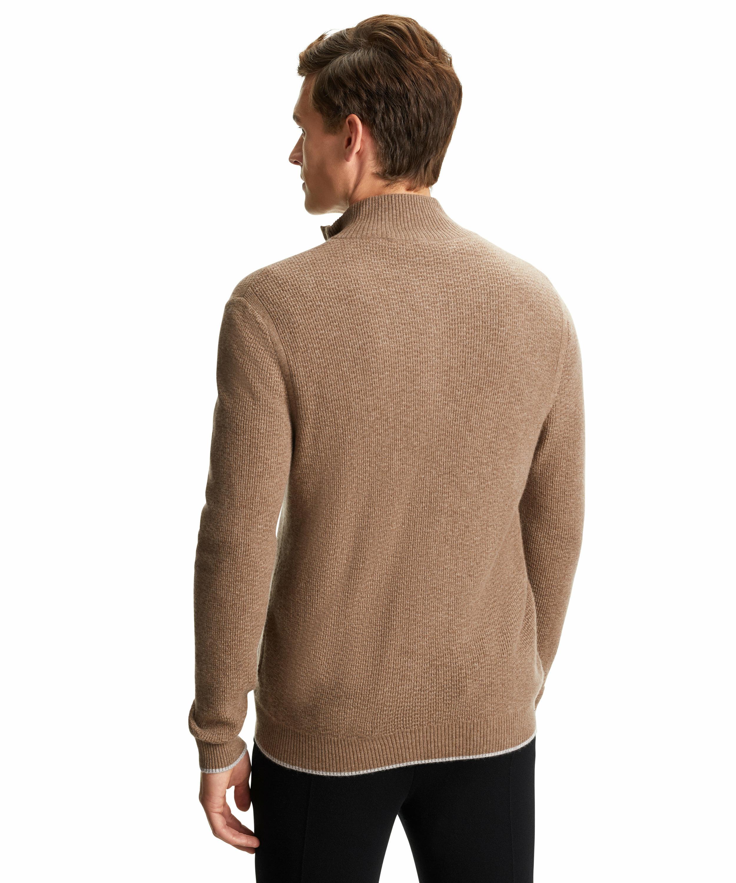 FALKE Herren Cardigan Stehkragen, XXL, Braun, Uni, Kaschmir, 60191-541006 günstig online kaufen