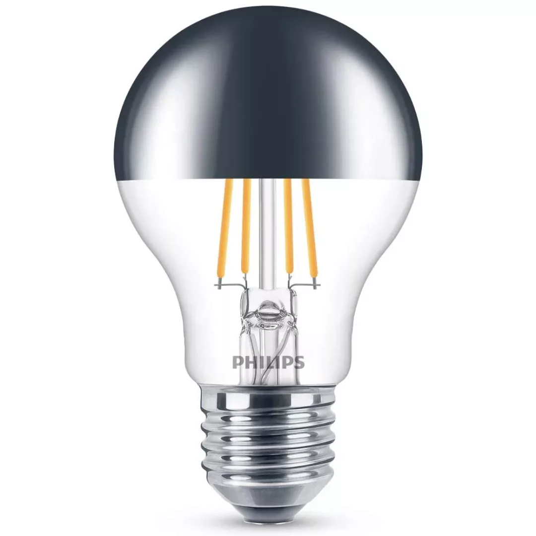 Philips LED Lampe ersetzt 50W, E27 Standardform A60, Kopfspiegel, warmweiß, günstig online kaufen