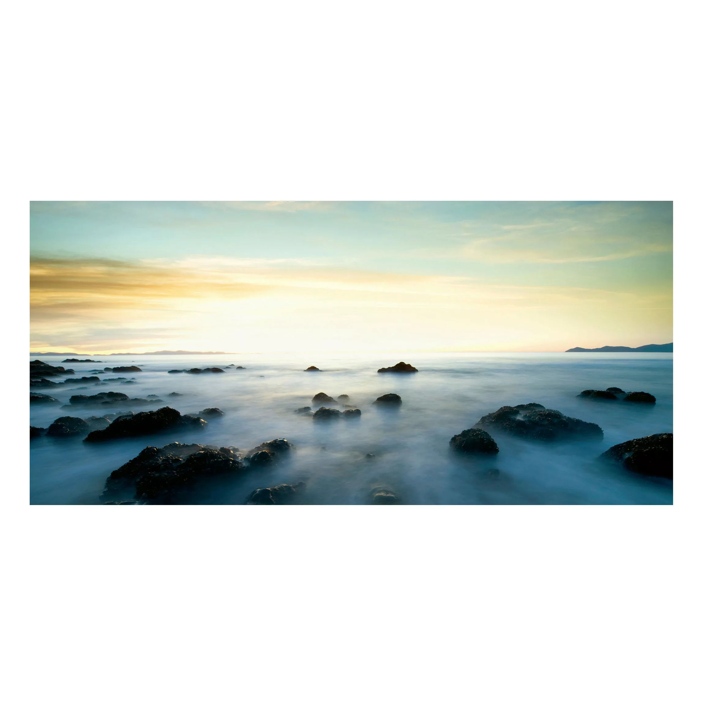 Magnettafel Strand - Querformat 2:1 Sonnenuntergang über dem Ozean günstig online kaufen