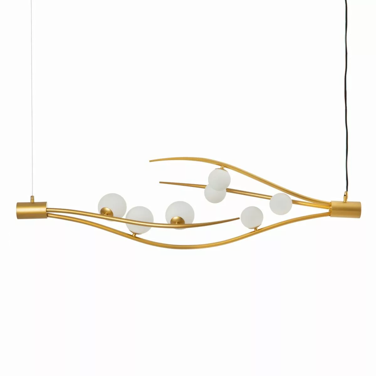 Deckenlampe 120 X 33 X 33 Cm Kristall Gold Metall günstig online kaufen