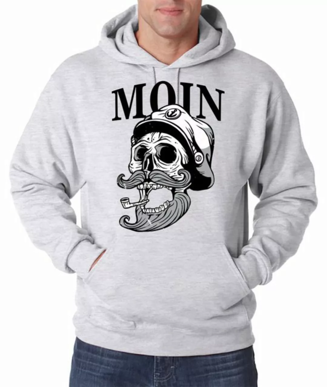 Youth Designz Kapuzenpullover Moin Captain Skull Herren Hoodie Pullover mit günstig online kaufen