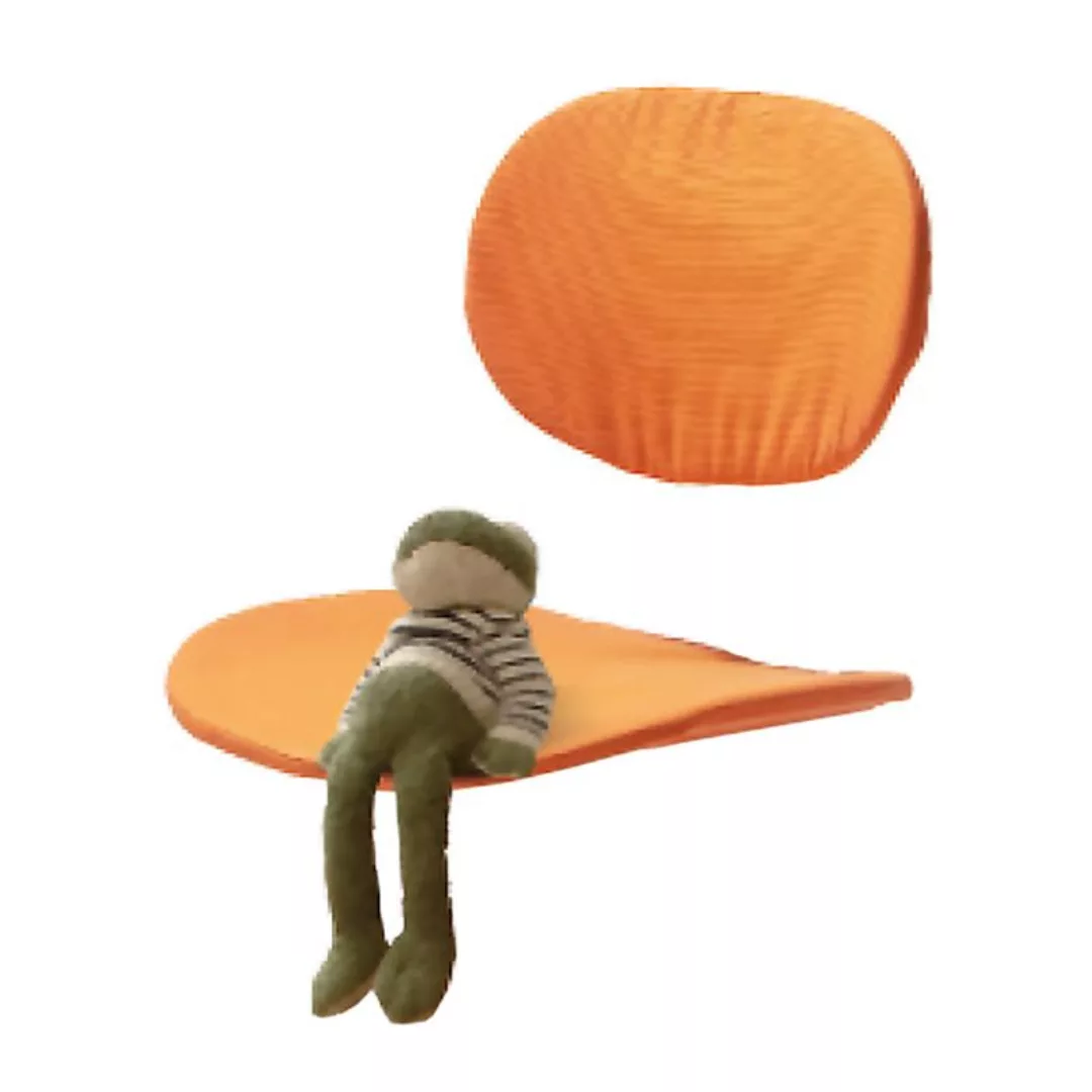 Richard Lampert - Turtle Sitz- und Rückenkissen - orange/aus wattiertem Sto günstig online kaufen