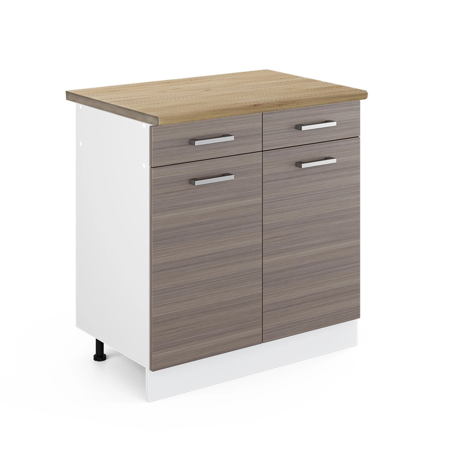 Vicco Unterschrank R-Line, Edelgrau/Weiß, 80 cm günstig online kaufen
