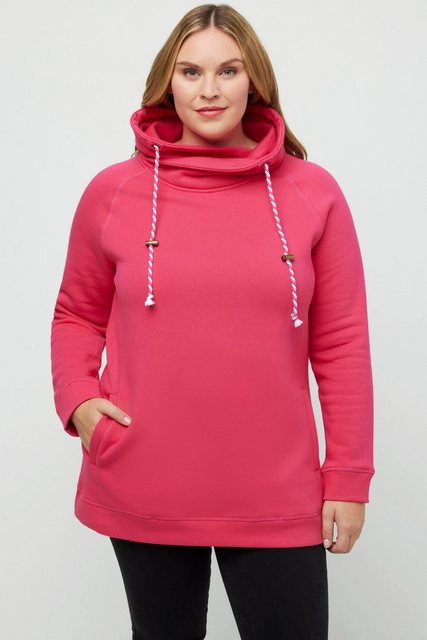 Ulla Popken Sweatshirt Sweatshirt weiter Stehkragen Taschen günstig online kaufen