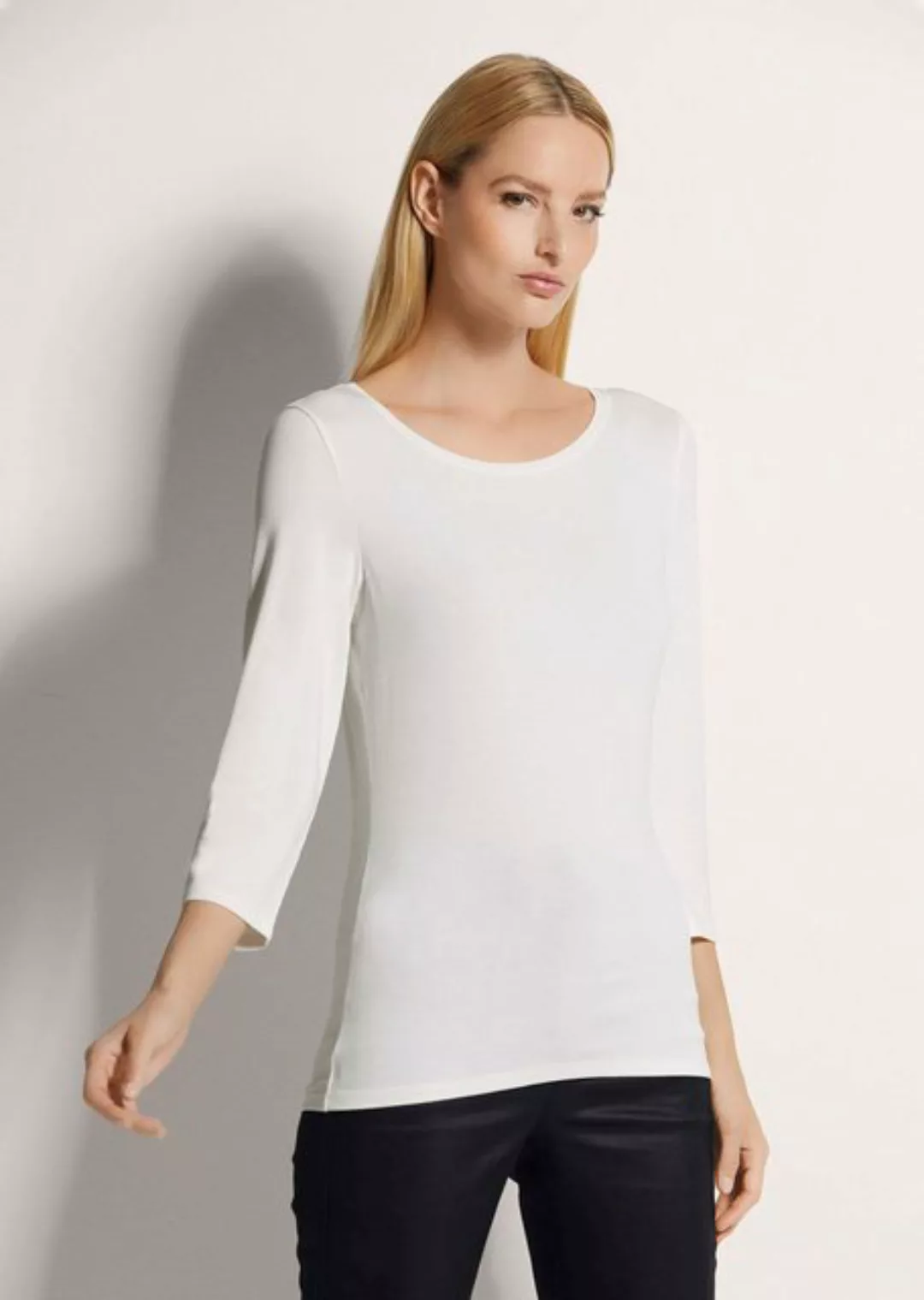 MADELEINE 3/4-Arm-Shirt Shirt mit U-Boot-Ausschnitt günstig online kaufen