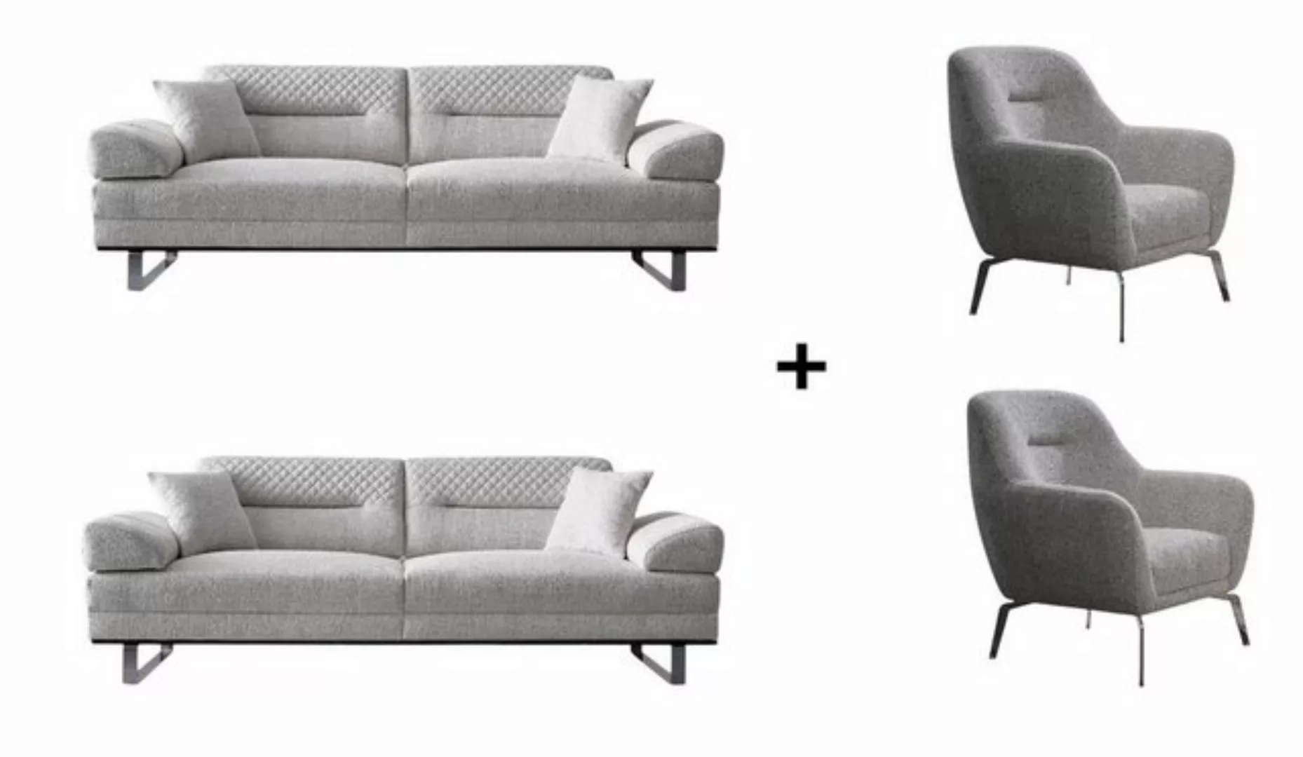 BENEDO MÖBEL Polstergarnitur EDO Sofa – Handgefertigt aus Massivholz & Schl günstig online kaufen