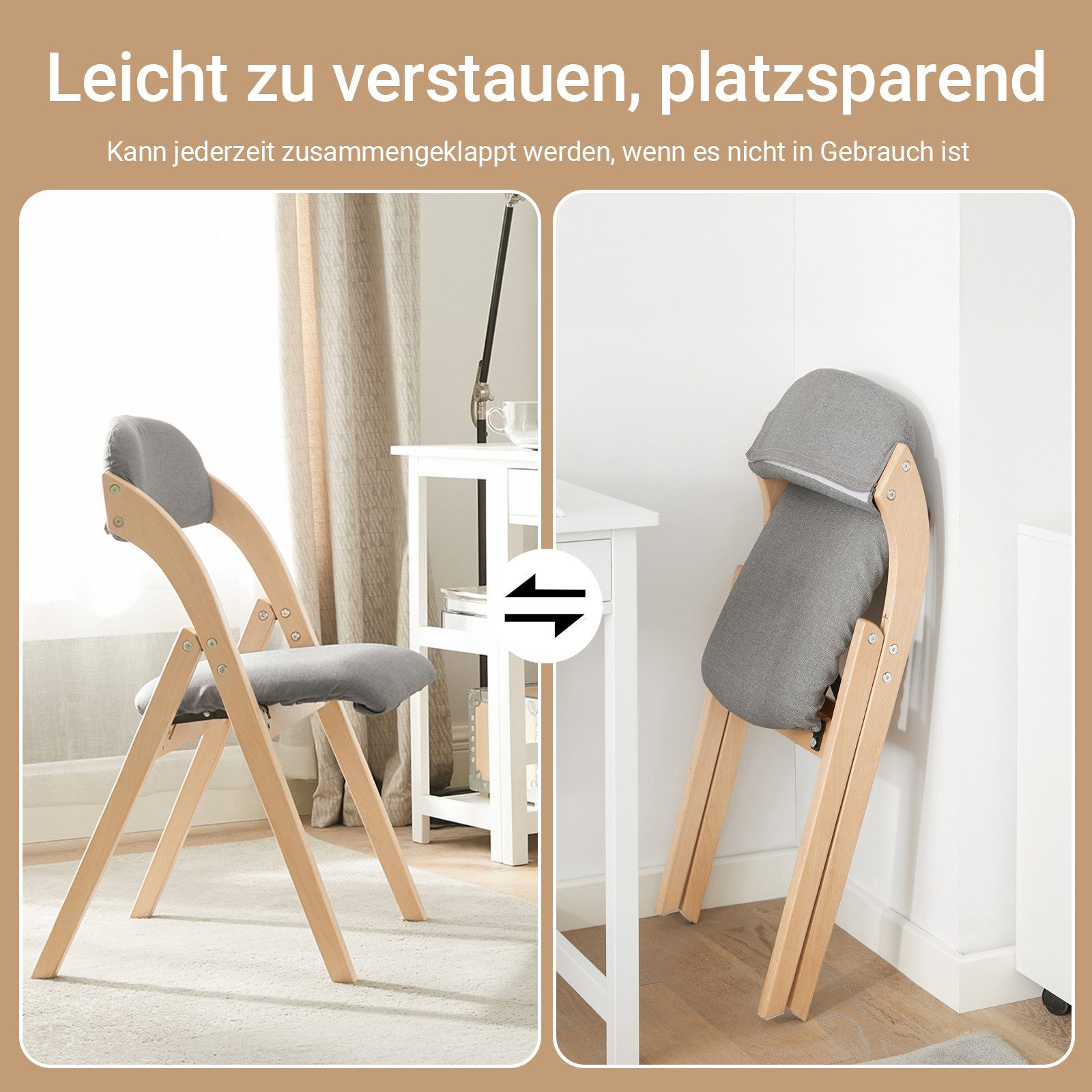 SoBuy Klappstuhl FST92, Klappstuhl Küchenstuhl mit günstig online kaufen