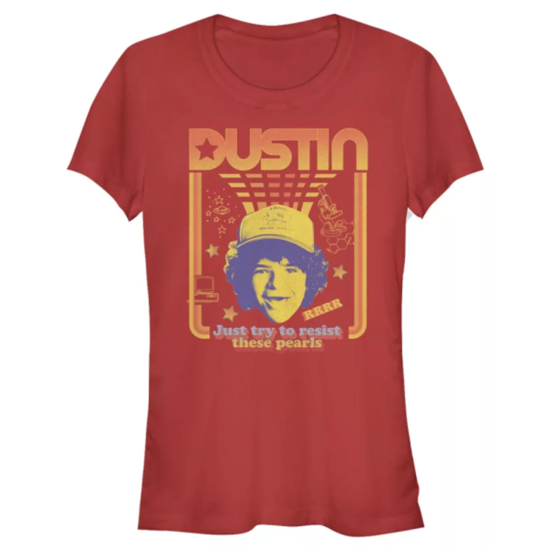 Netflix - Stranger Things - Dustin Resist The Pearls - Frauen T-Shirt günstig online kaufen