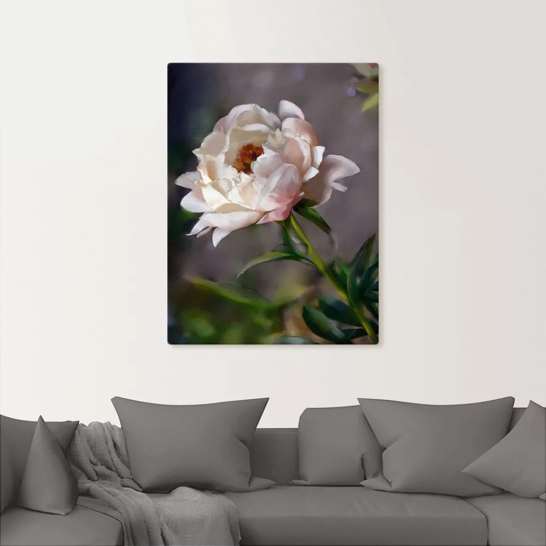Artland Wandbild »Pfingstrose Vintage«, Blumenbilder, (1 St.), als Leinwand günstig online kaufen