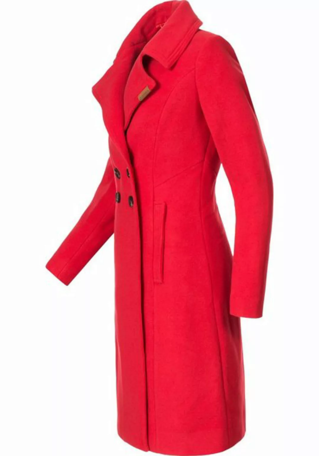 Navahoo Wintermantel Wooly edler Damen Trenchcoat in Wollmantel-Optik günstig online kaufen