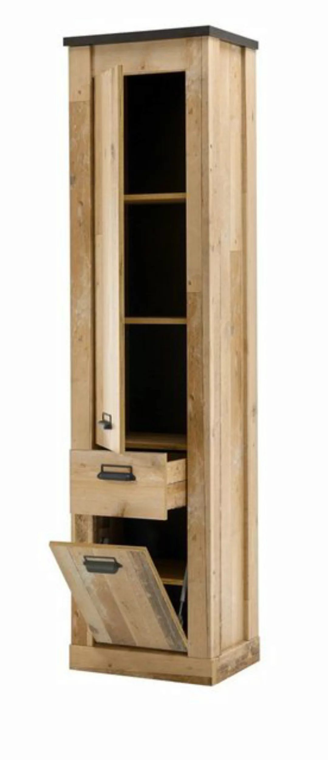 Furn.Design Schuhschrank Stove (Hochschrank in Used Wood Vintage, 51 x 201 günstig online kaufen