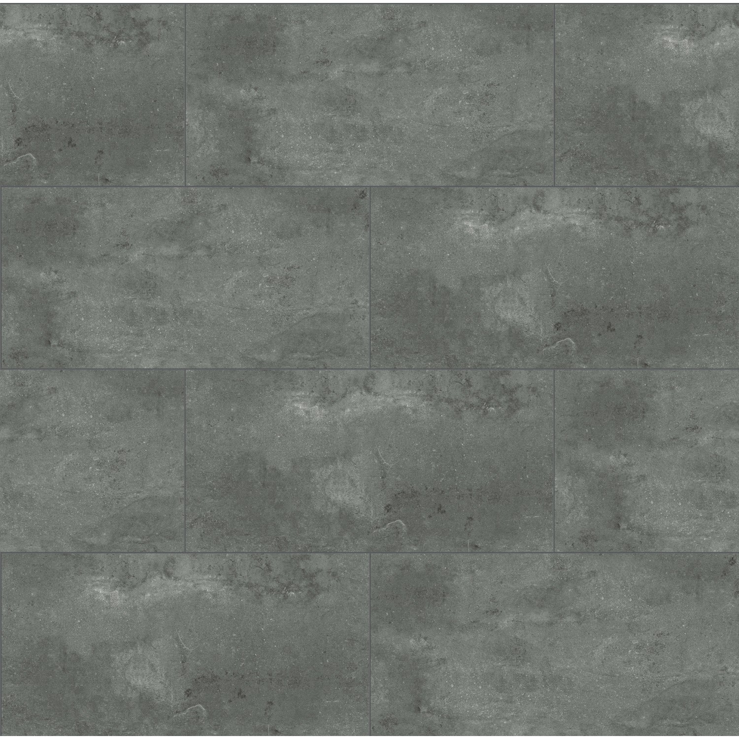 Decoflooring Klick-Vinylboden Fliese XL Grey Concrete dunkel grau günstig online kaufen