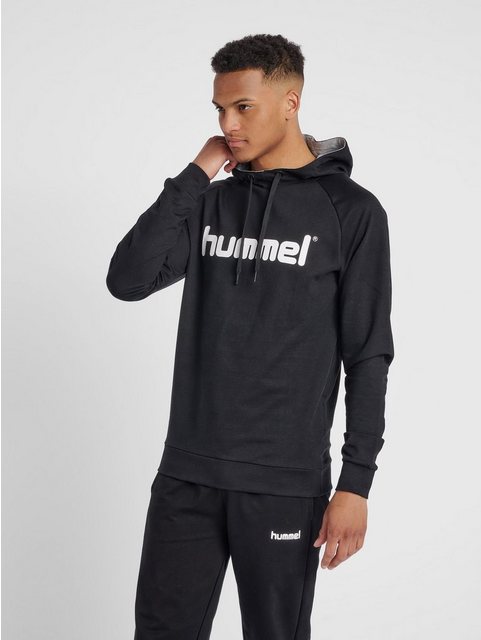 hummel Hoodie Logo Hoodie Kapuzen Pullover HMLGO 5137 in Schwarz günstig online kaufen