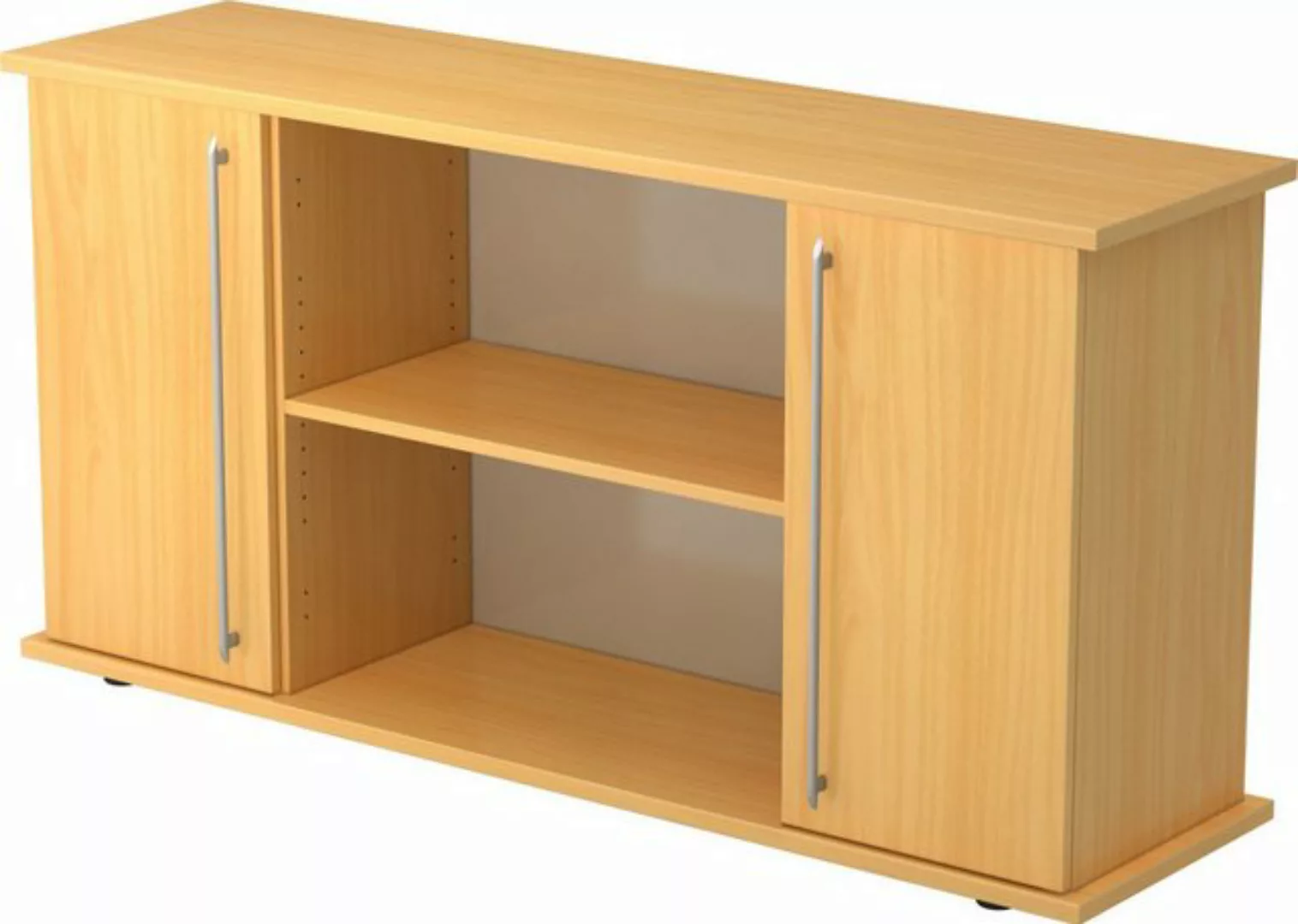 Aktenschrank Sideboard SB 2OH 2 Türen BxTxH 166,1x44,8x84cm Griff RE Buche/ günstig online kaufen