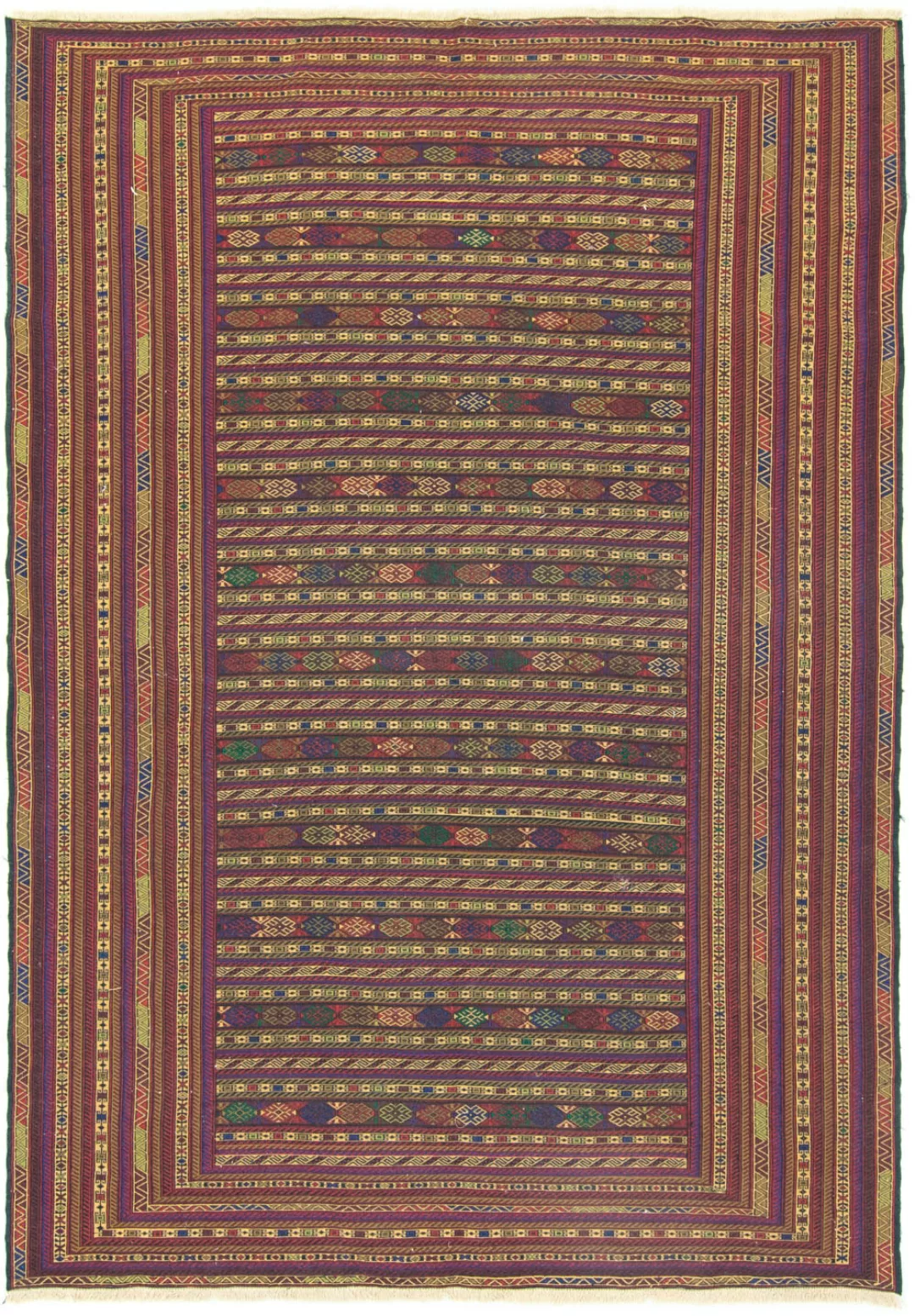 morgenland Wollteppich »Kelim Afghan Teppich handgewebt braun«, rechteckig, günstig online kaufen