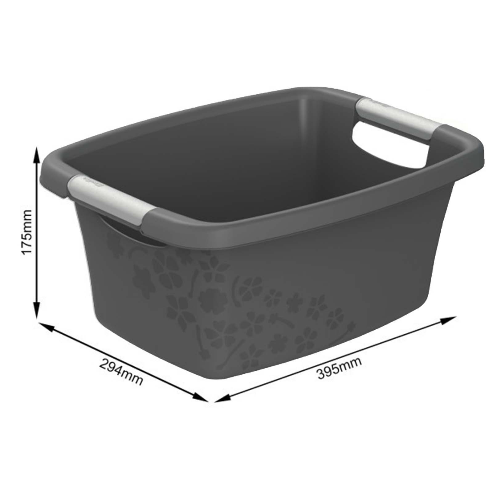 ROTHO Wäschewanne Flowers Wäschekorbset 3 tlg. günstig online kaufen