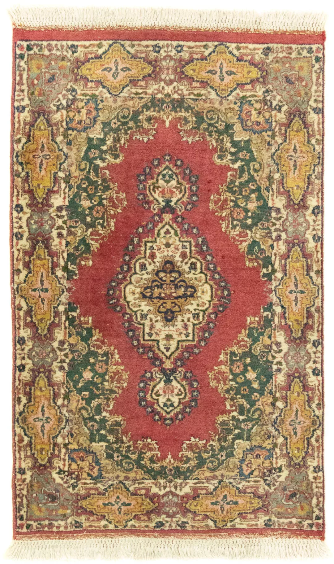 morgenland Wollteppich »Kerman Teppich handgeknüpft rot«, rechteckig günstig online kaufen