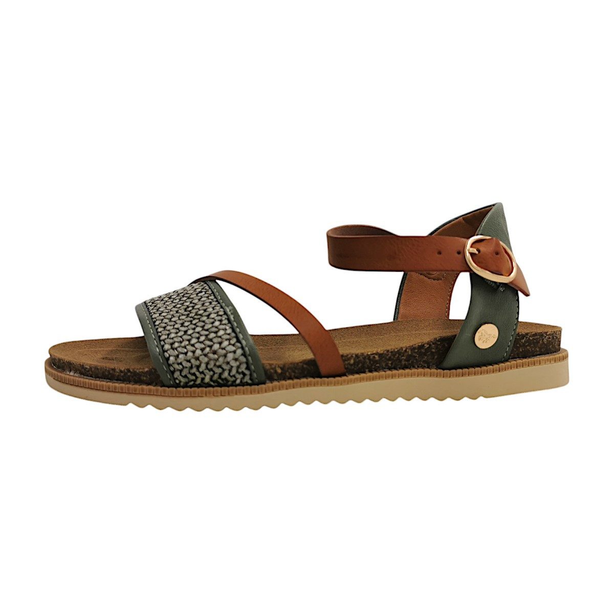 Mustang Shoes Riemchensandale "Mustang Shoes Sandalen Lederimitat/Textil" günstig online kaufen