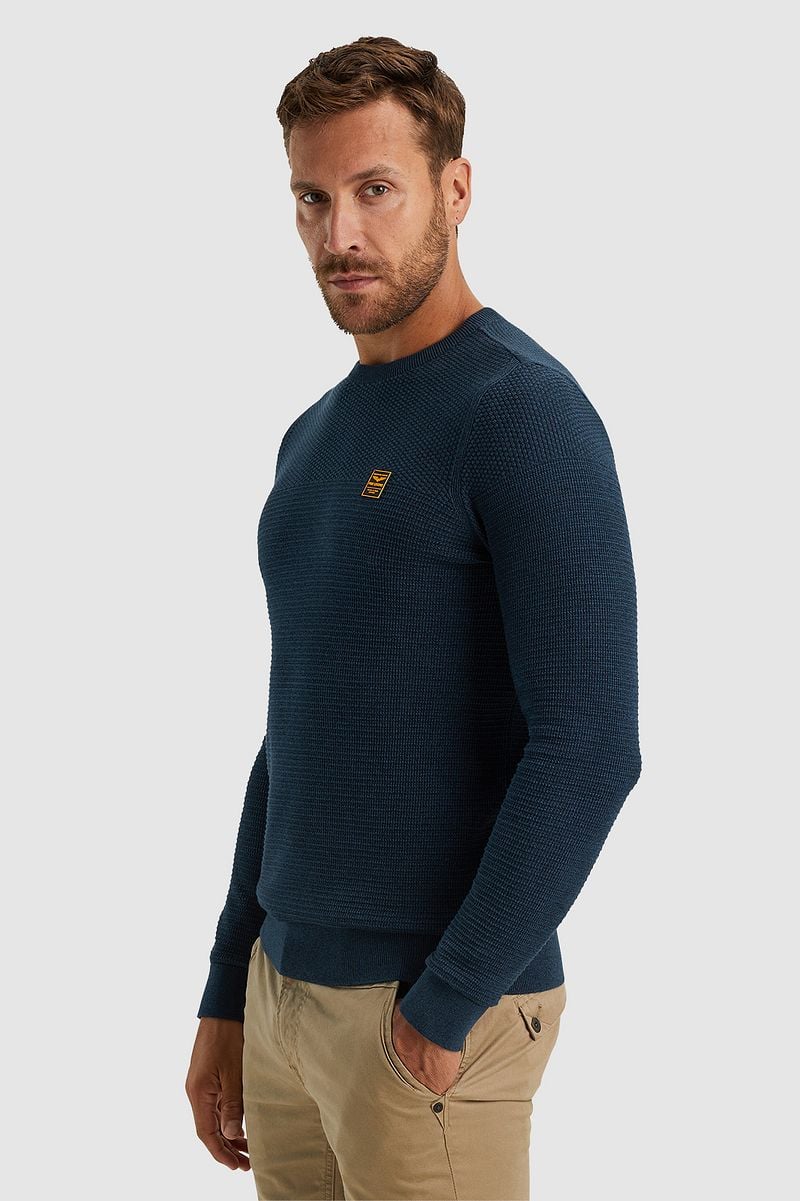 PME Legend Sweater Mouliné Navy - Größe XXL günstig online kaufen