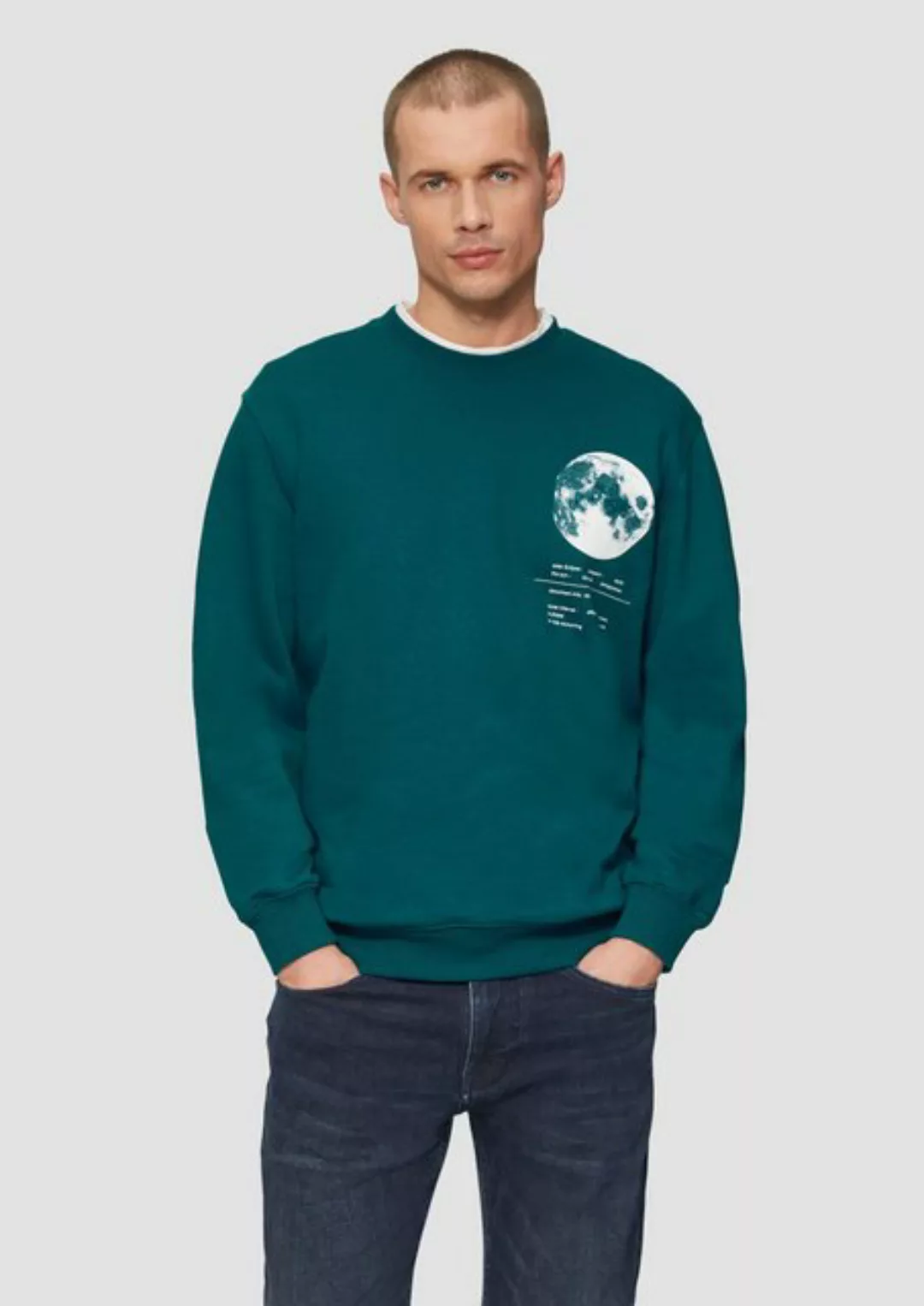 s.Oliver Sweatshirt Wärmendes Sweatshirt mit Frontprint Artwork günstig online kaufen