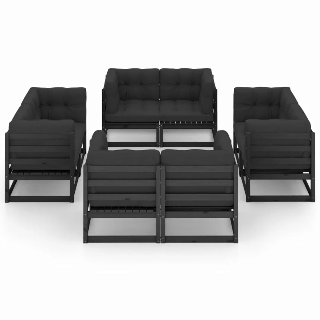 8-tlg. Garten-lounge-set Mit Kissen Kiefer Massivholz günstig online kaufen