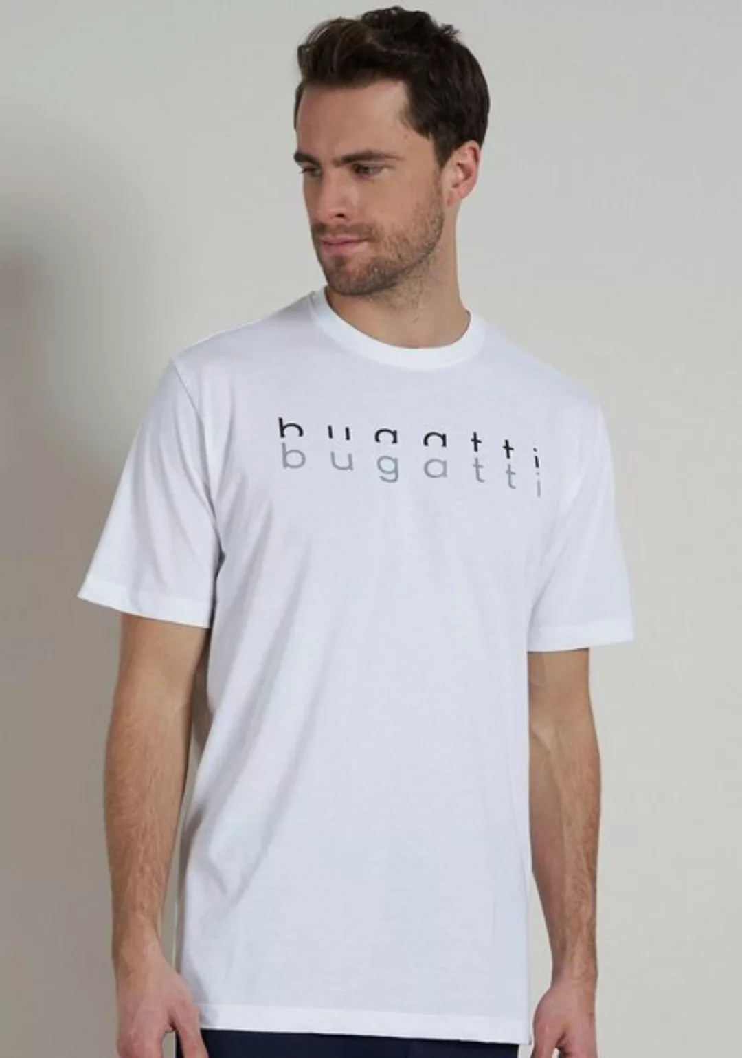 bugatti T-Shirt, mit angenehmen Tragekomfort günstig online kaufen