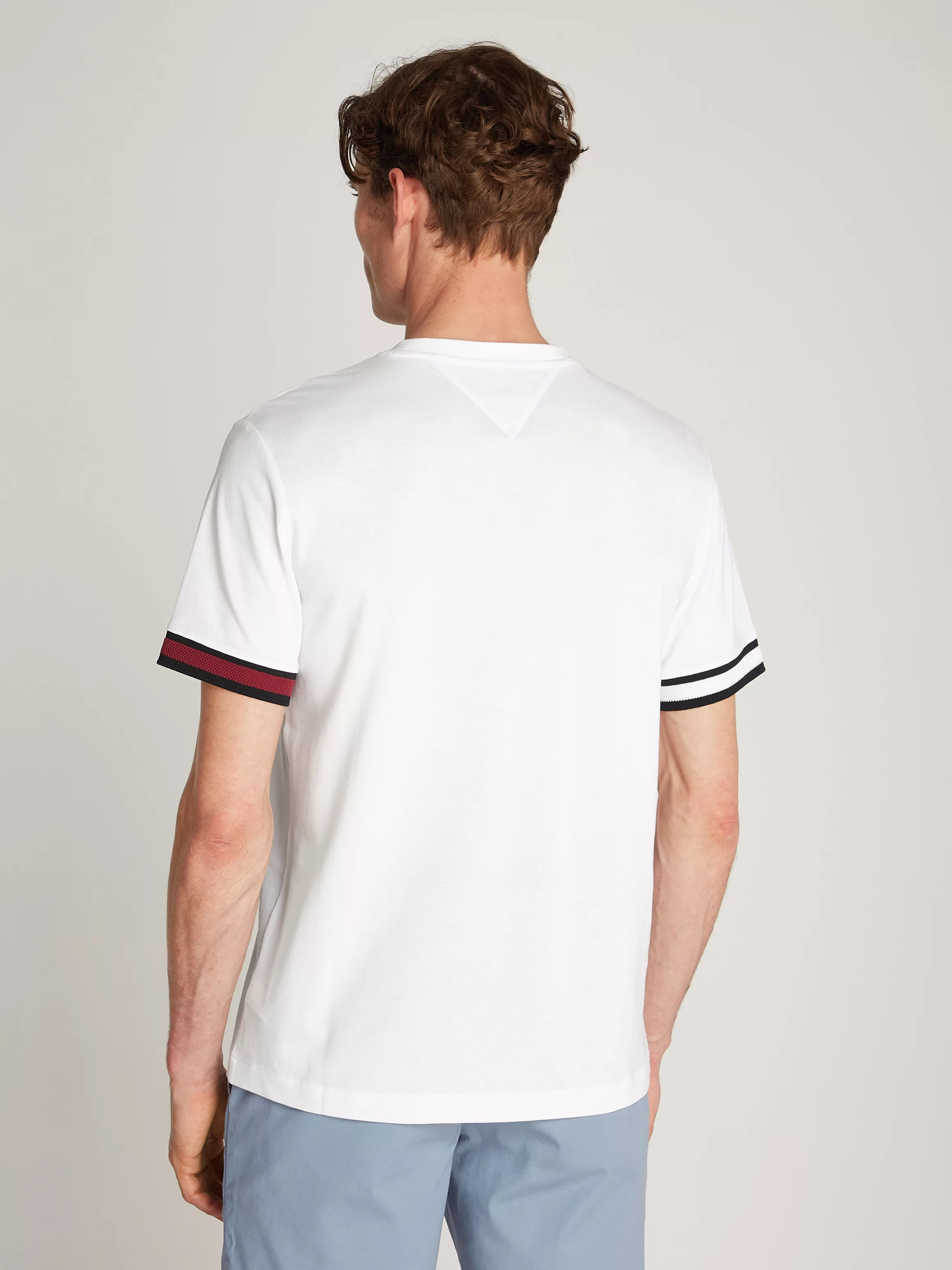 Tommy Hilfiger T-Shirt "GLOBAL STRIPE FLAG CUFF TEE" günstig online kaufen