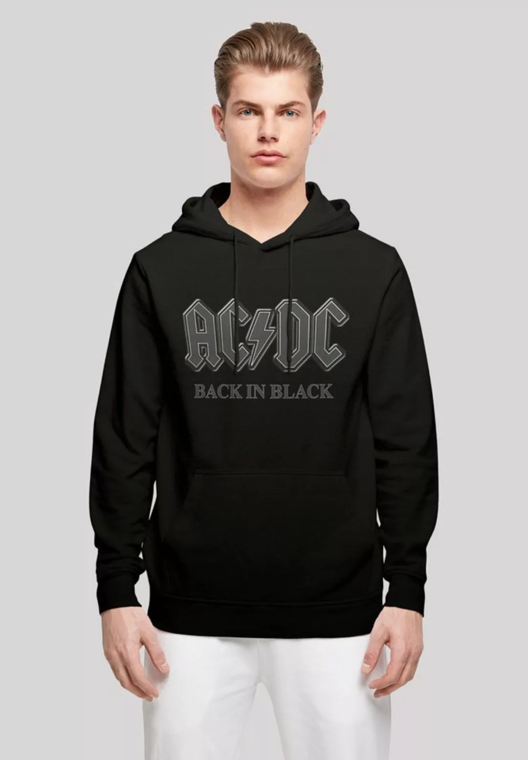 F4NT4STIC Kapuzenpullover "ACDC Back in Black Rock Music Band", Print günstig online kaufen