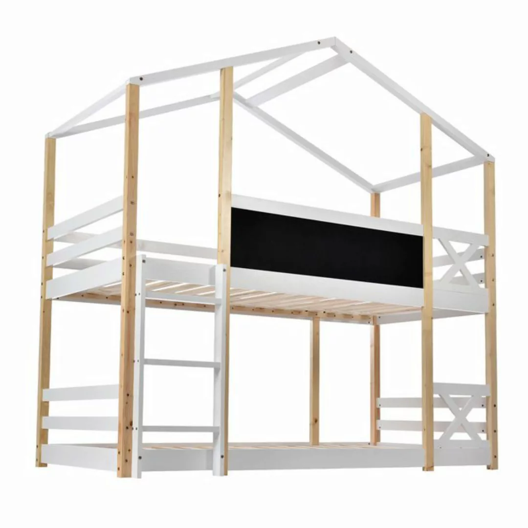 Welikera Kinderbett Kinderbett Baumhaus mit Leiter 90x200cm,Hausbett, Etage günstig online kaufen