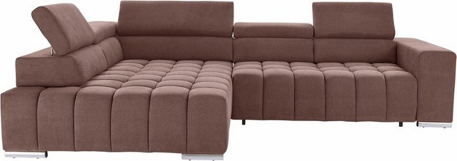 exxpo - sofa fashion Ecksofa "Elias, aktuelle Kreuzsteppung im Sitz, bequem günstig online kaufen