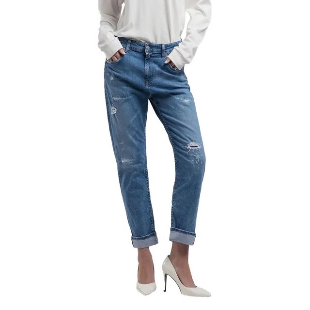 Replay 7/8-Caprijeans Marty Boy-Fit Jeans, blau günstig online kaufen