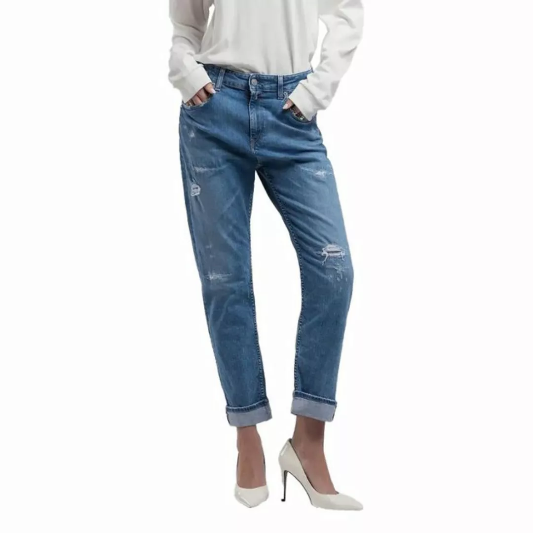 Replay 7/8-Caprijeans Marty Boy-Fit Jeans, blau günstig online kaufen