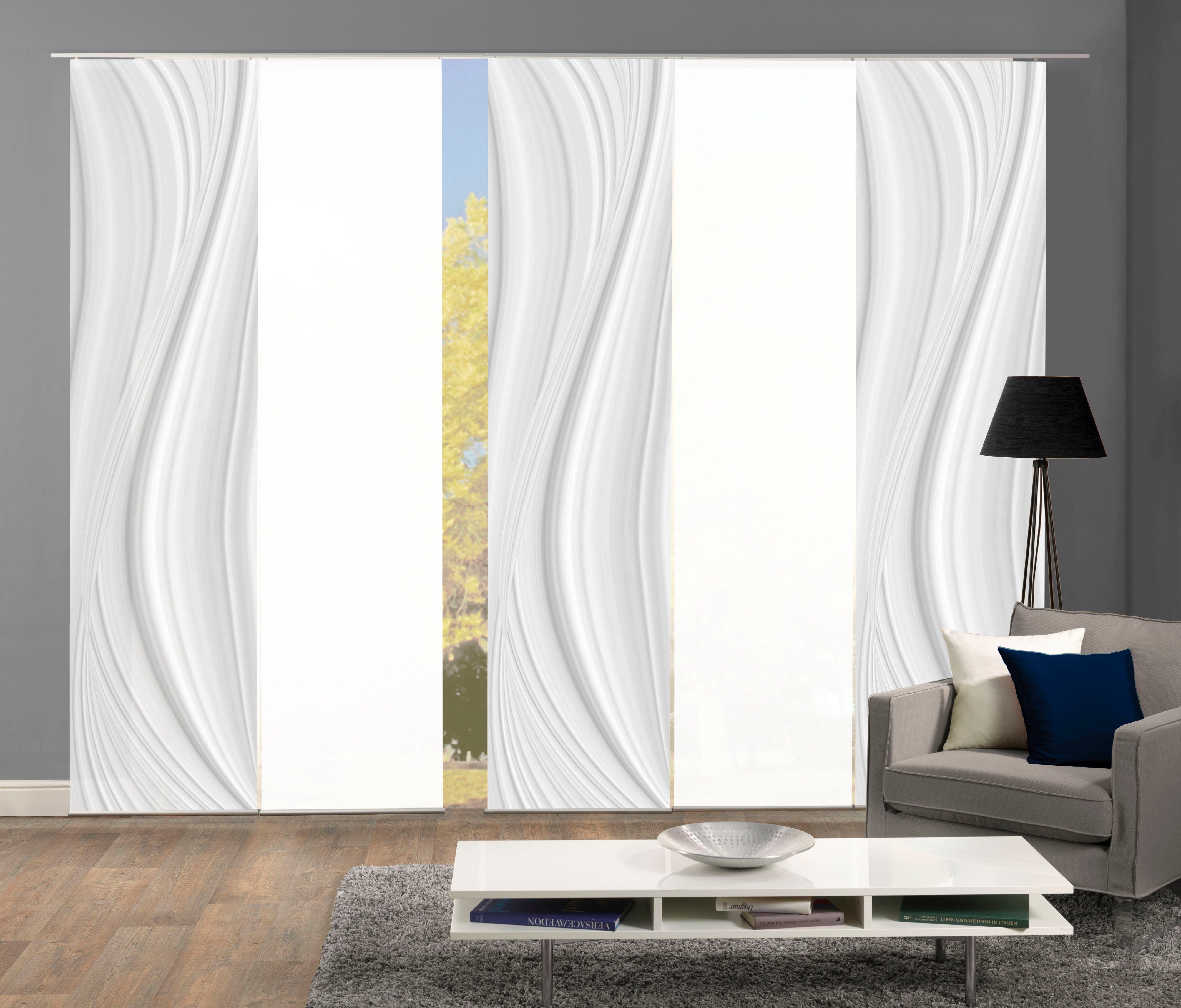 HOME WOHNIDEEN Schiebegardine 84677 Schiebegardine LAURINA günstig online kaufen